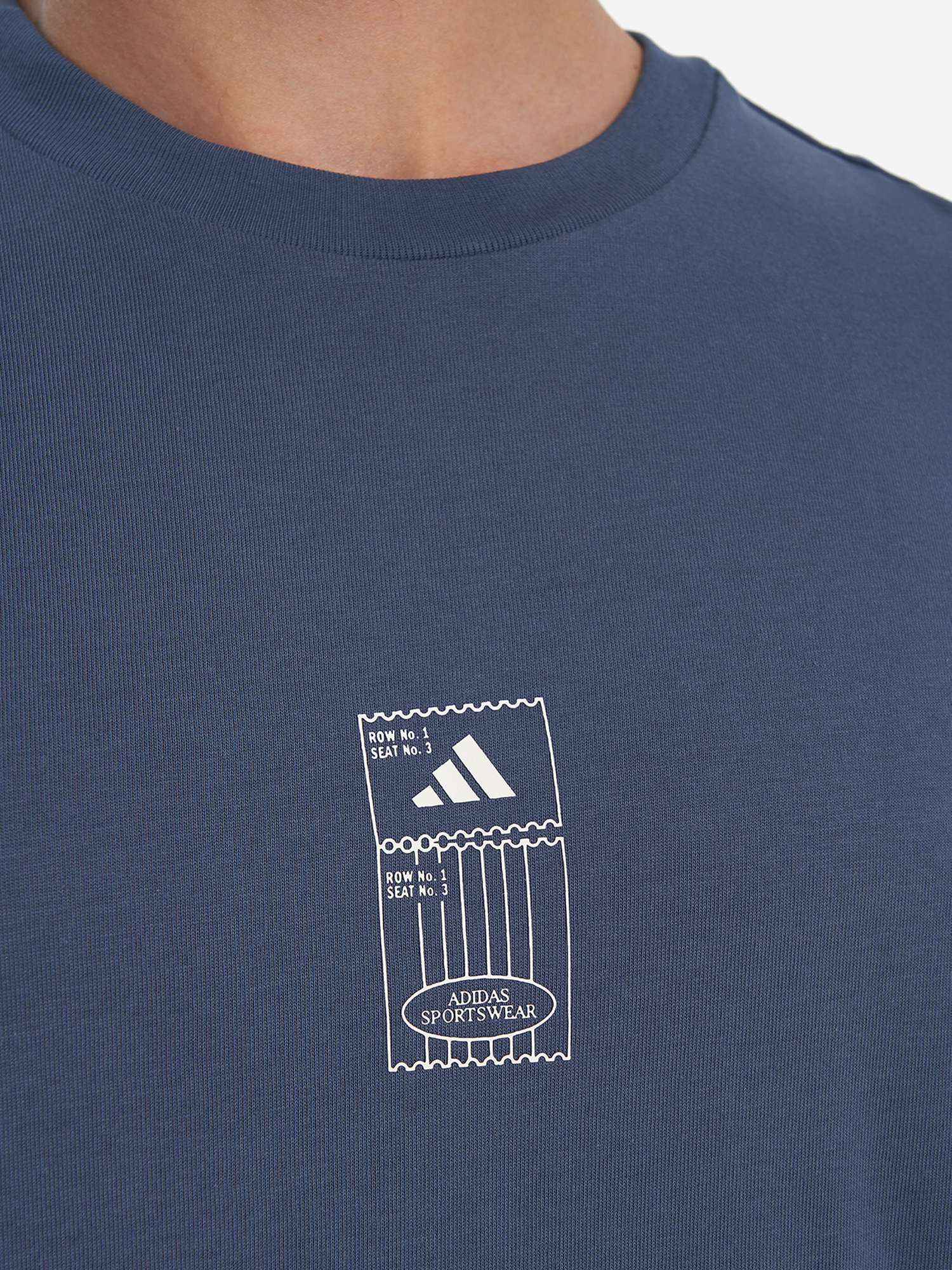 фото Футболка мужская adidas stad ticket, синий