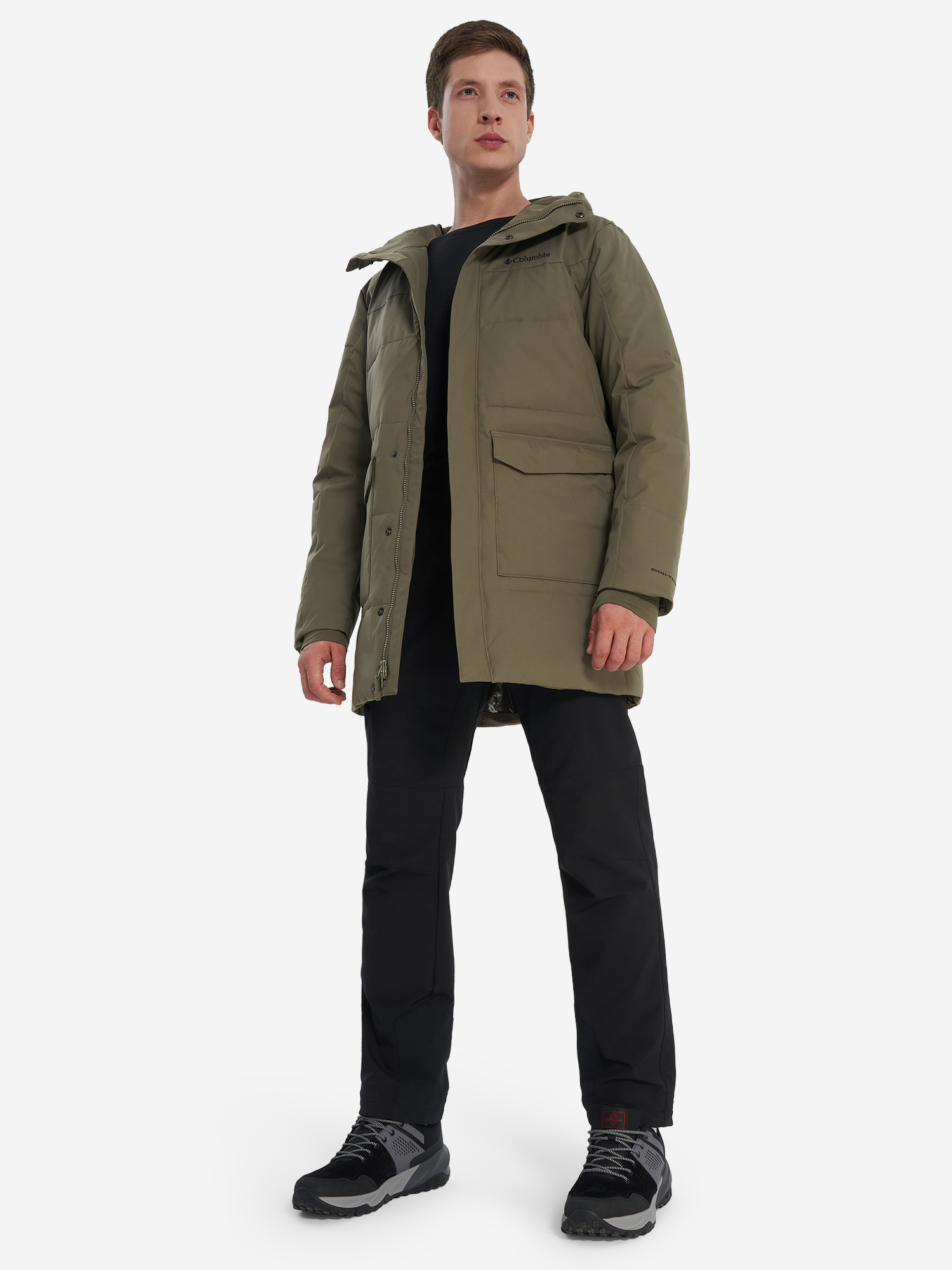 фото Куртка утепленная мужская columbia cedar summit ii mid insulated jacket, зеленый