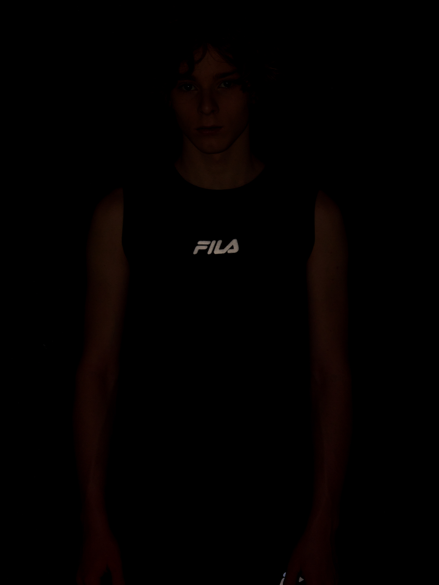 фото Майка для мальчиков fila, черный