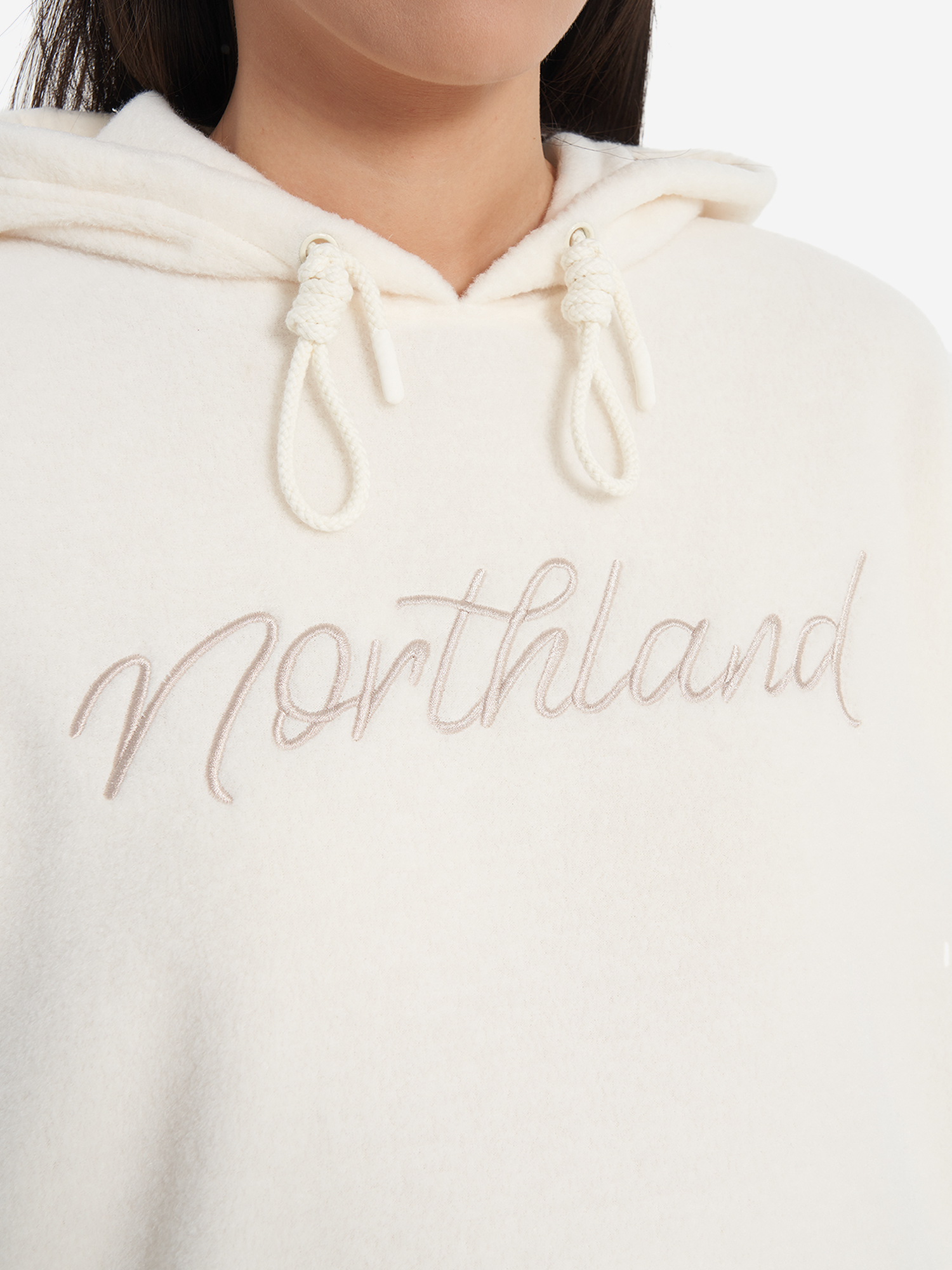 фото Худи женское оверсайз northland, бежевый