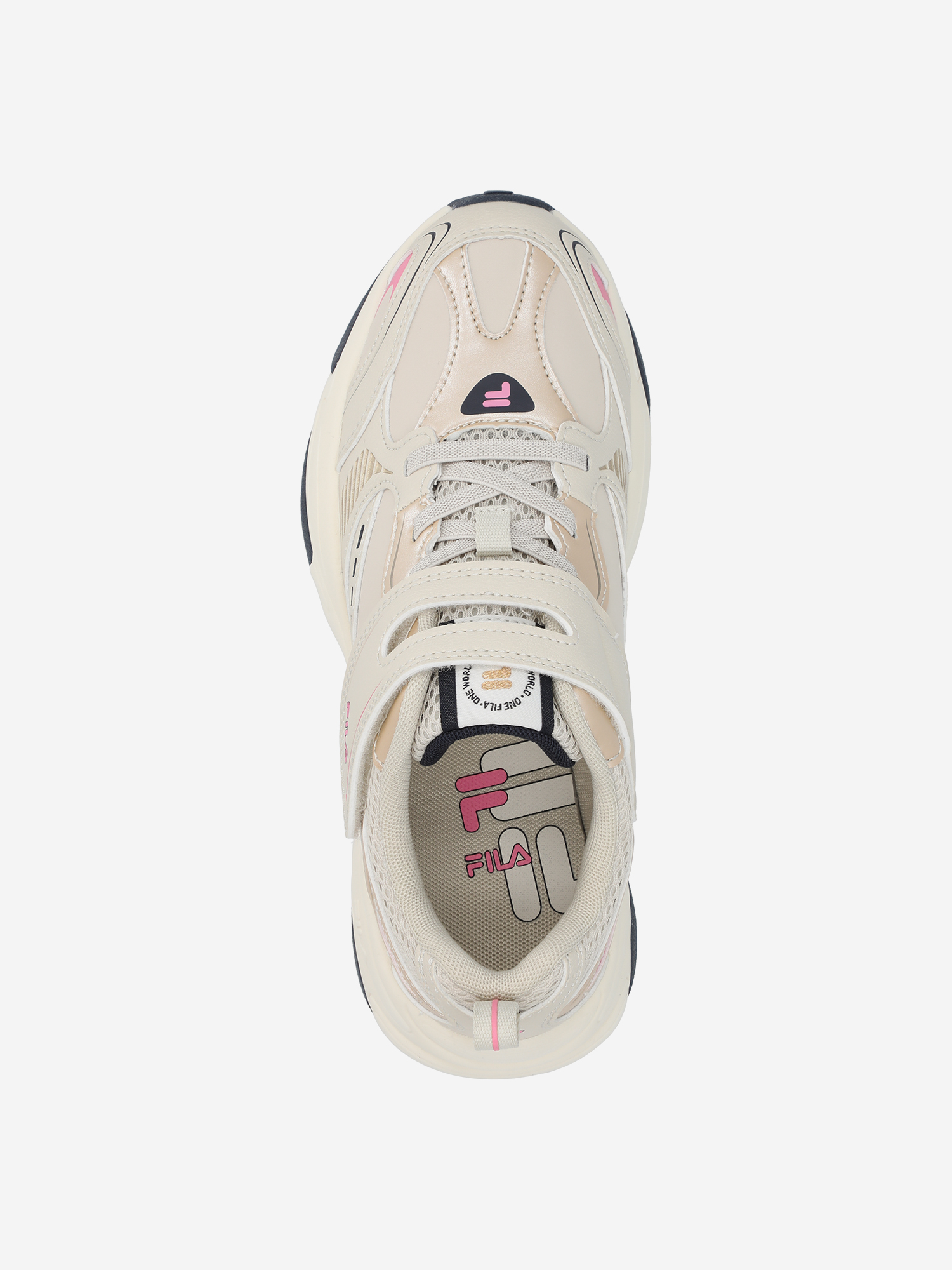 фото Кроссовки для девочек fila shein v pu, бежевый