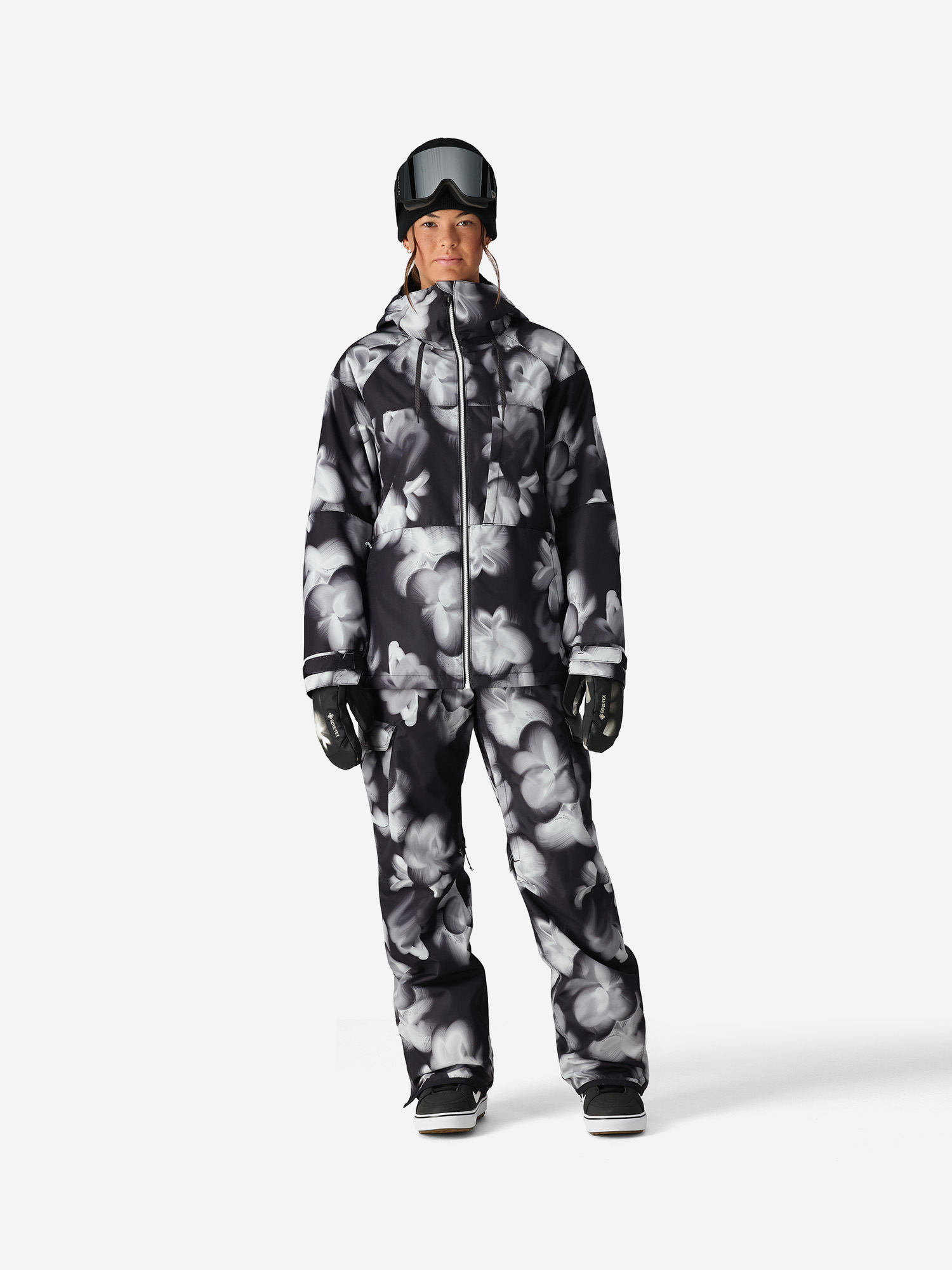 фото Куртка утепленная женская 686 black ghost floral, черный