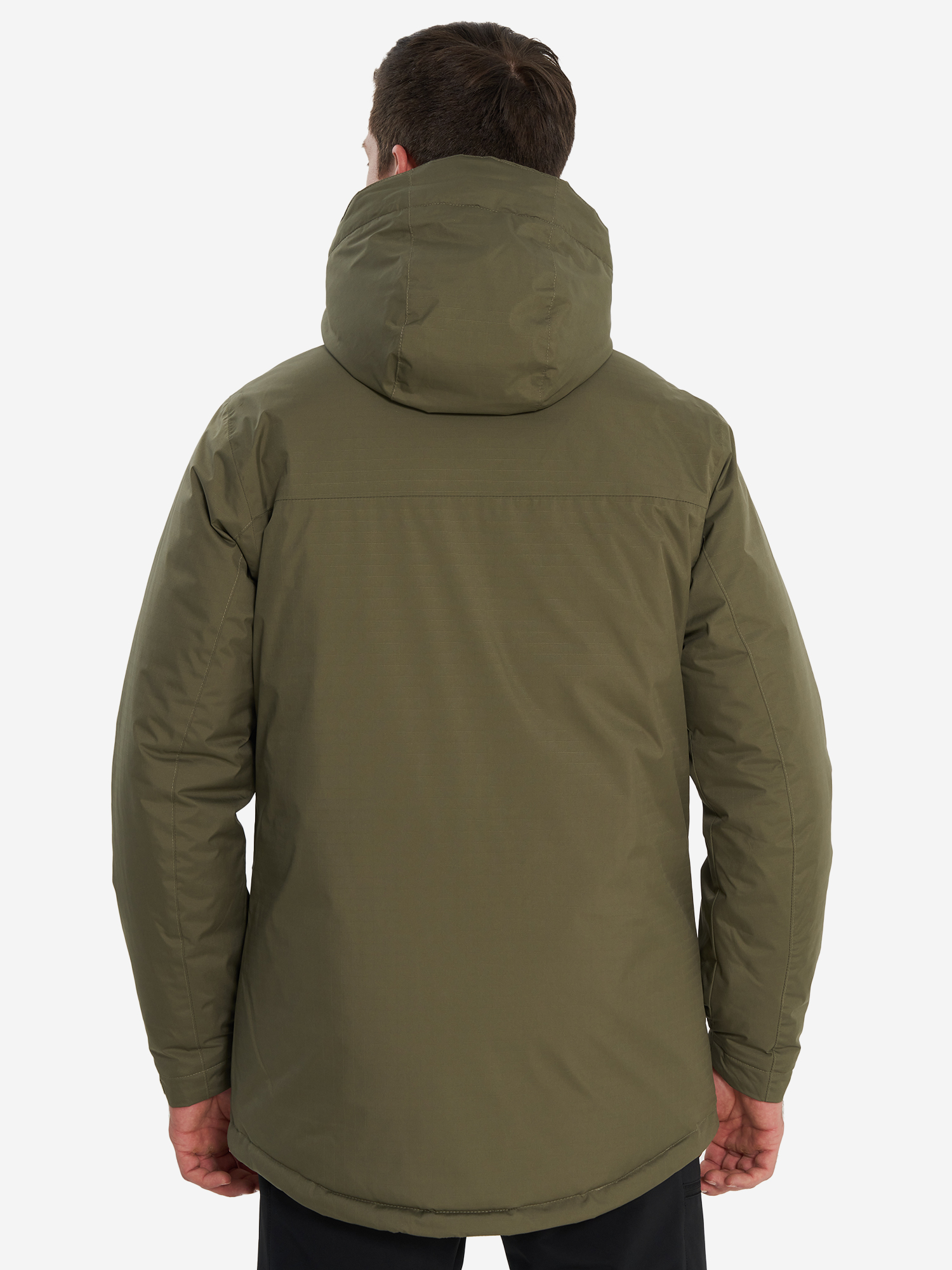 фото Пуховик мужской columbia oak harbor long insulated jacket, зеленый