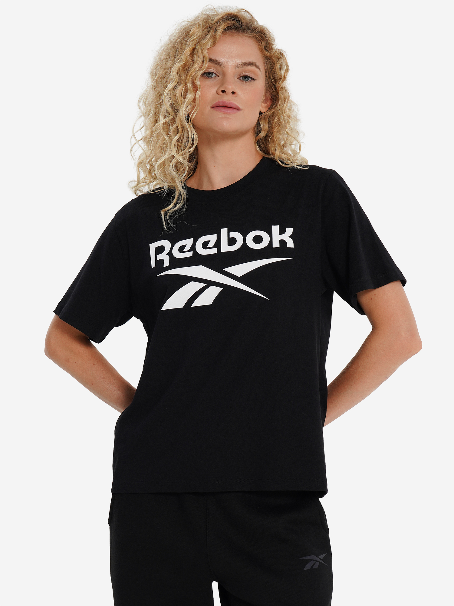 фото Футболка женская reebok nova, черный