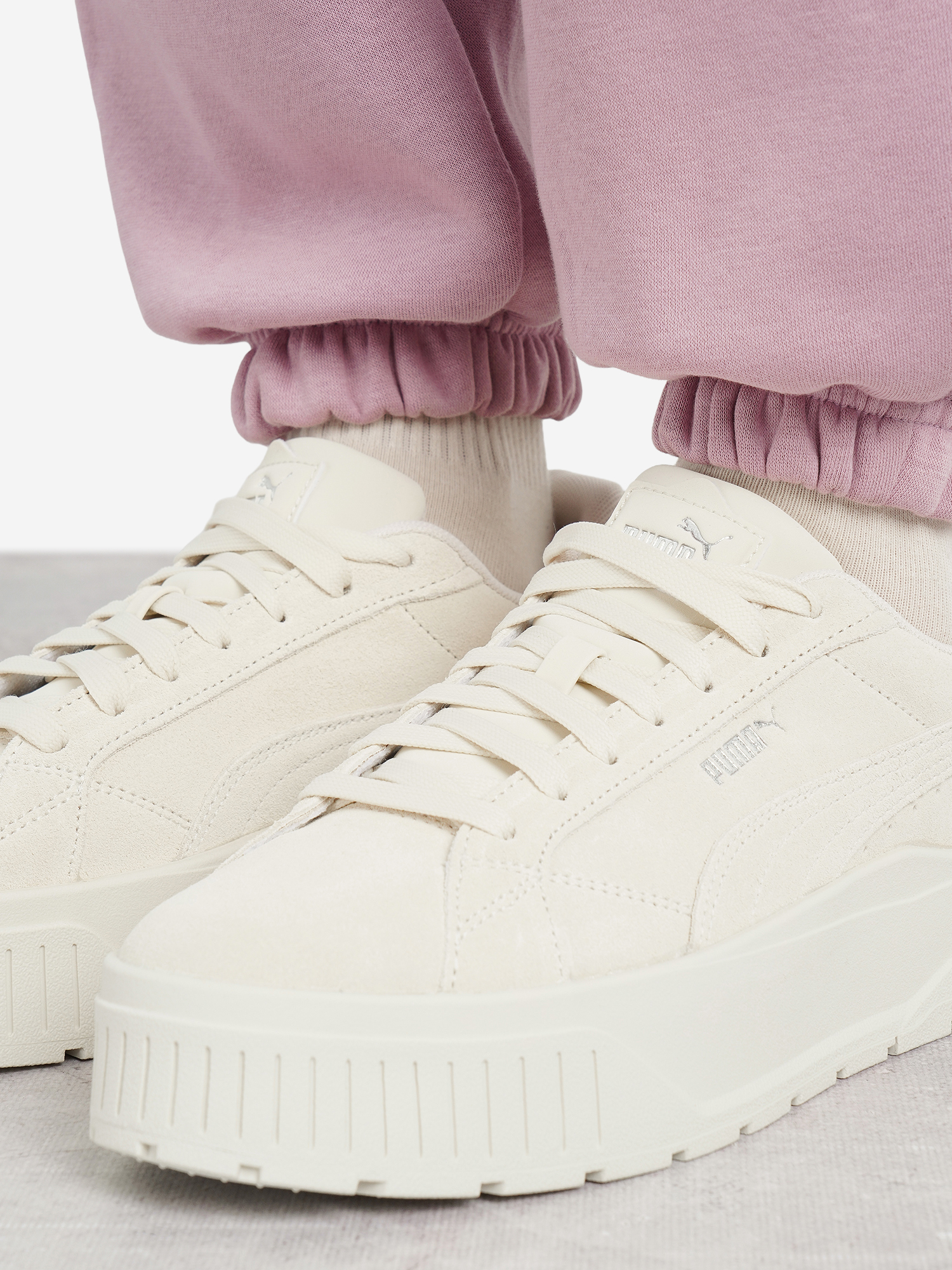 фото Кроссовки женские puma karmen ii, бежевый