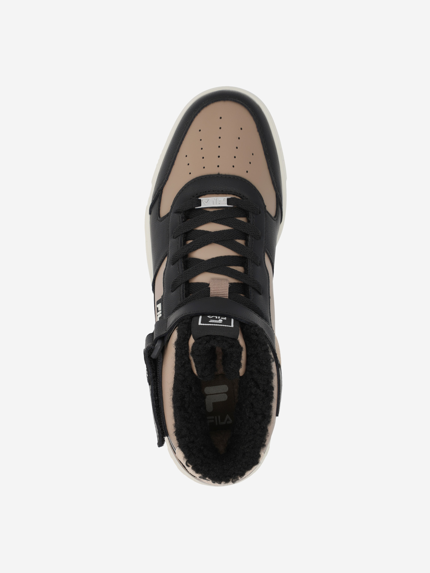 фото Кеды утепленные женские fila fx-1000 mid, коричневый