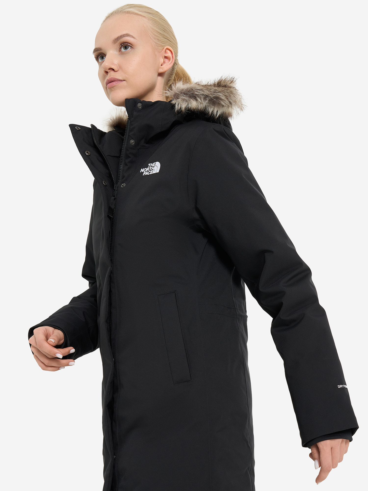 фото Пуховик женский the north face arctic, черный