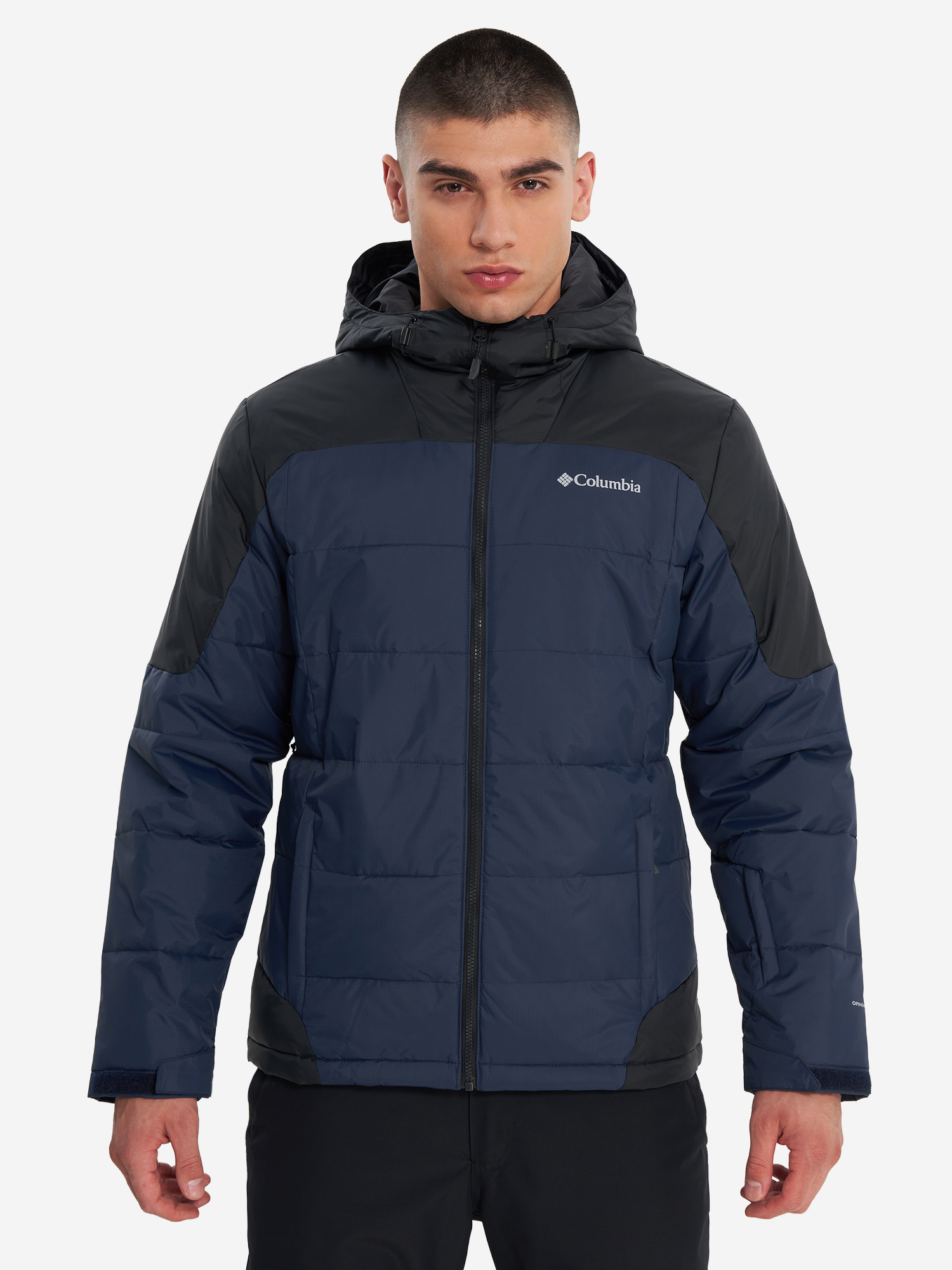 фото Пуховик мужской columbia woolly hollow iii jacket, синий