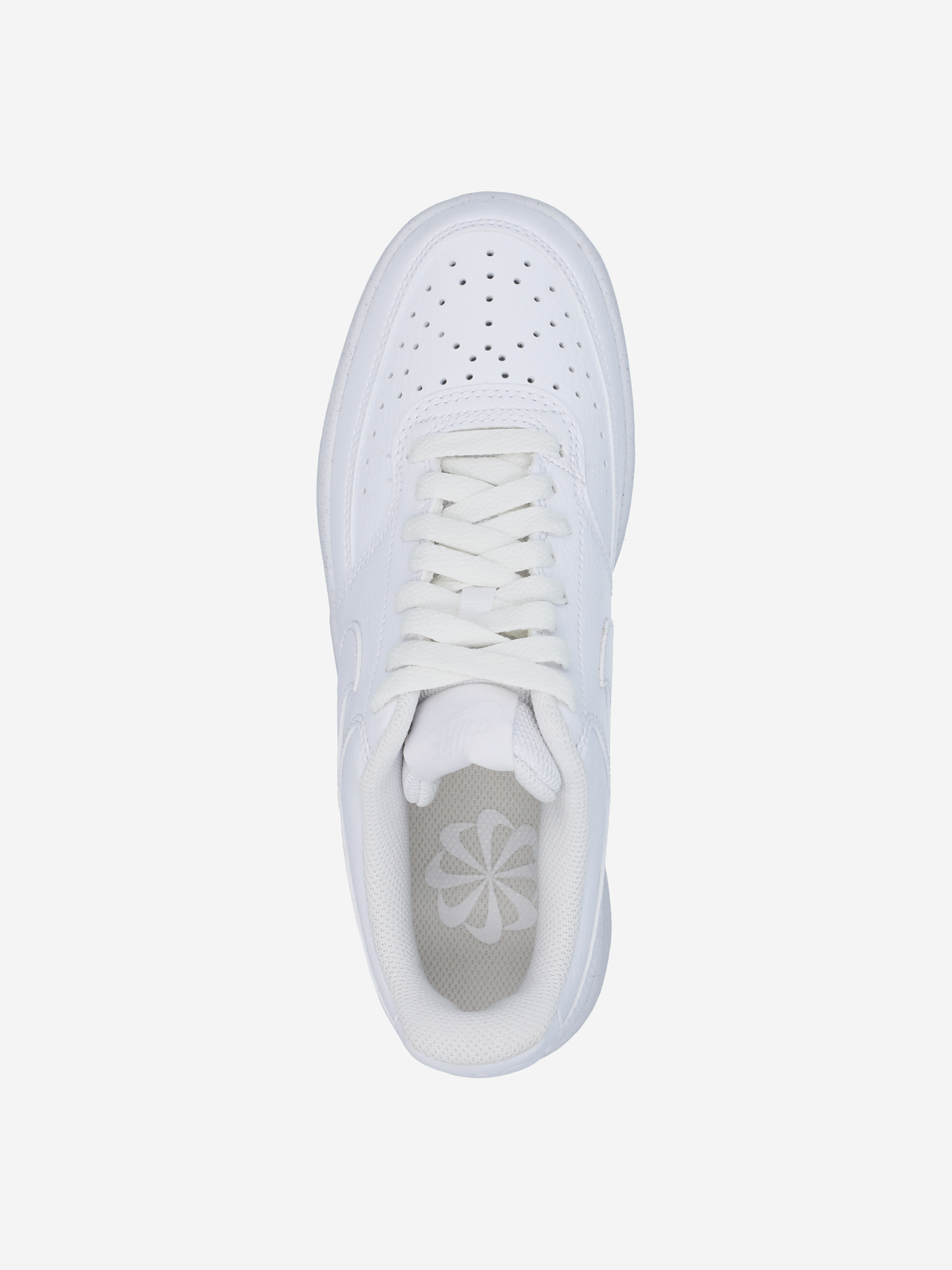 фото Кеды женские nike court vision lo be, белый
