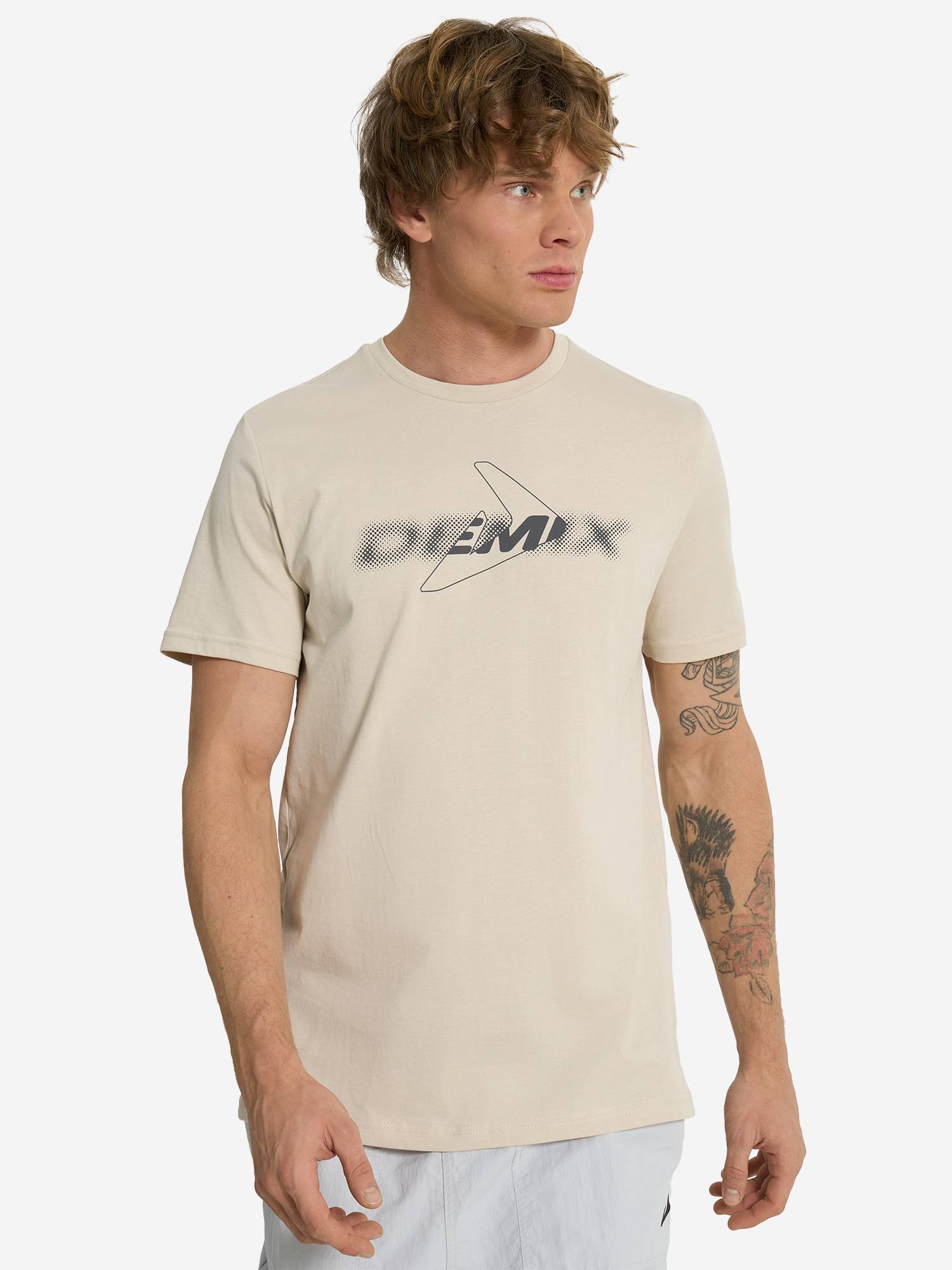 фото Футболка мужская demix, бежевый