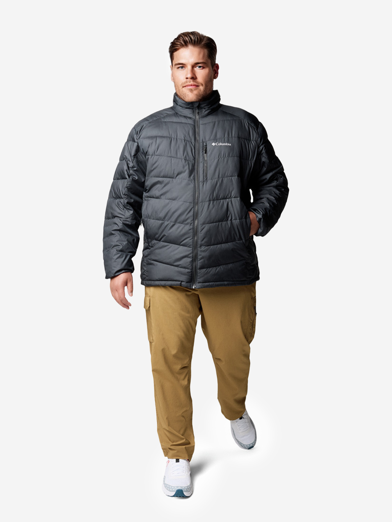 фото Пуховик мужской columbia, plus size labyrinth loop ii jacket, черный