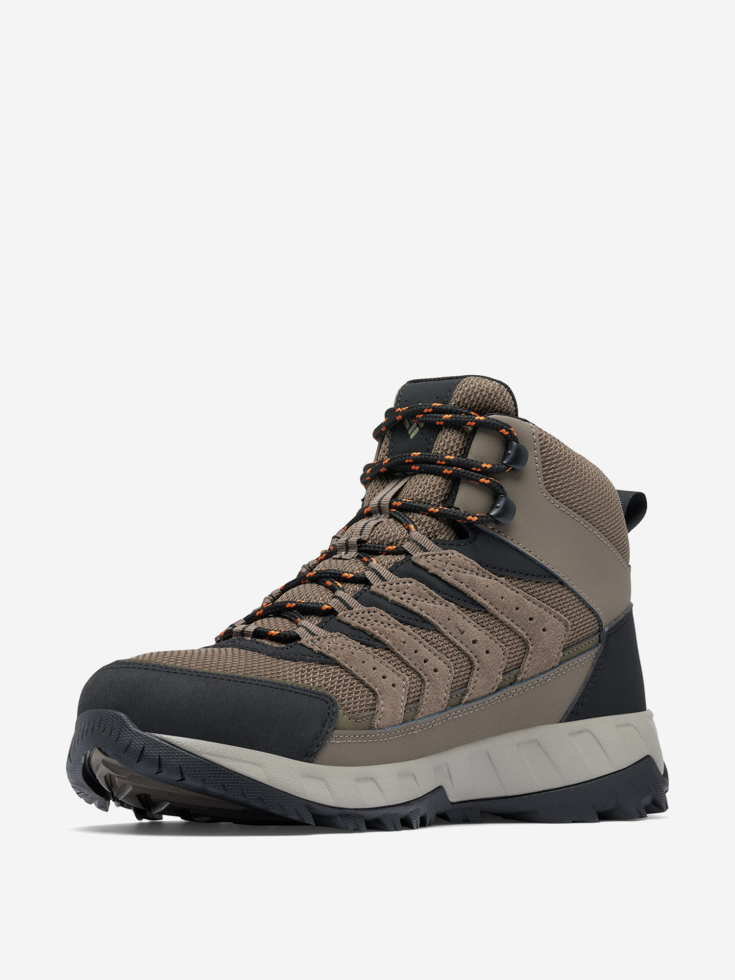 фото Ботинки мужские columbia strata trail mid wp, коричневый