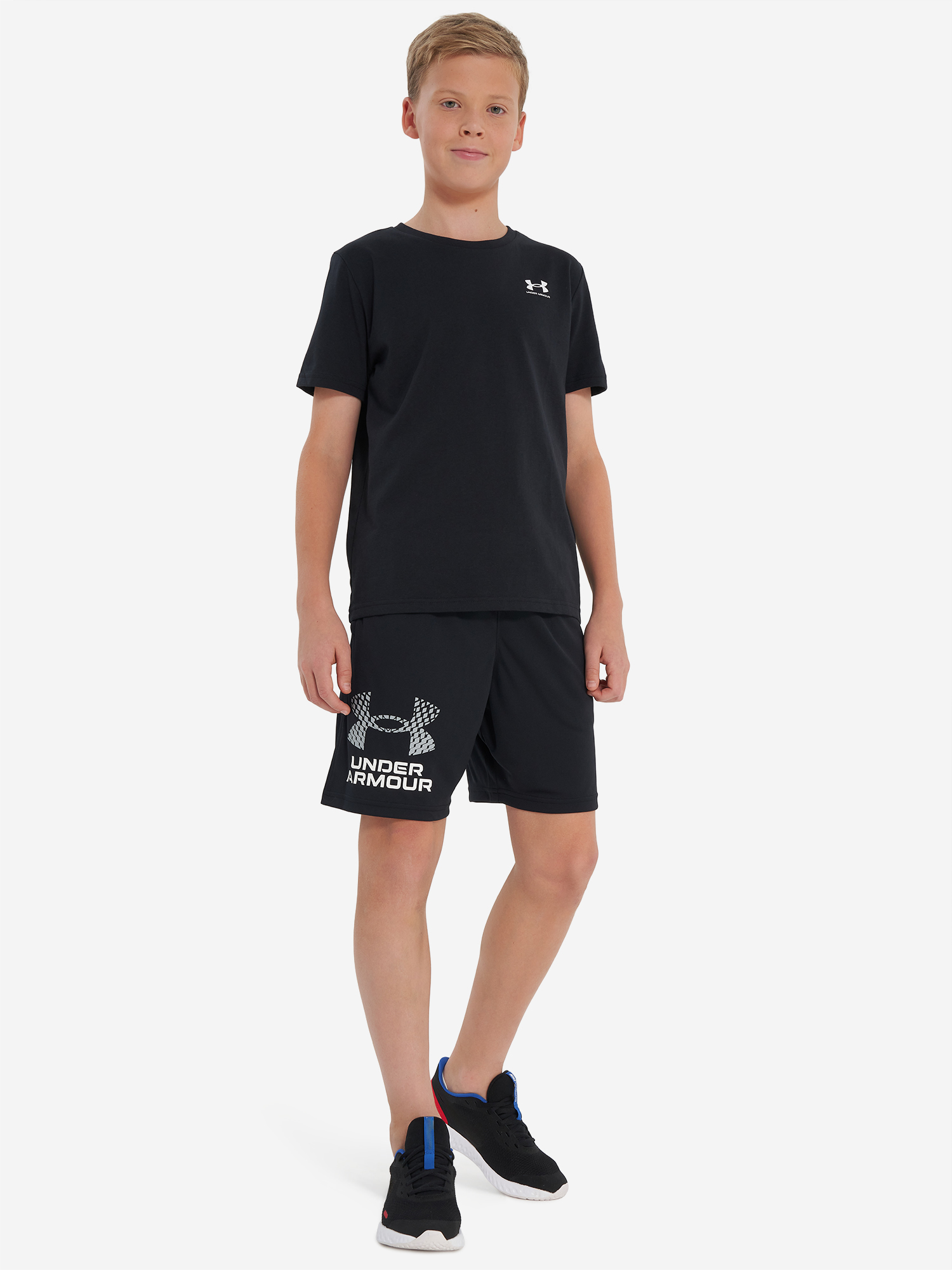 фото Футболка для мальчиков under armour sportstyle, черный