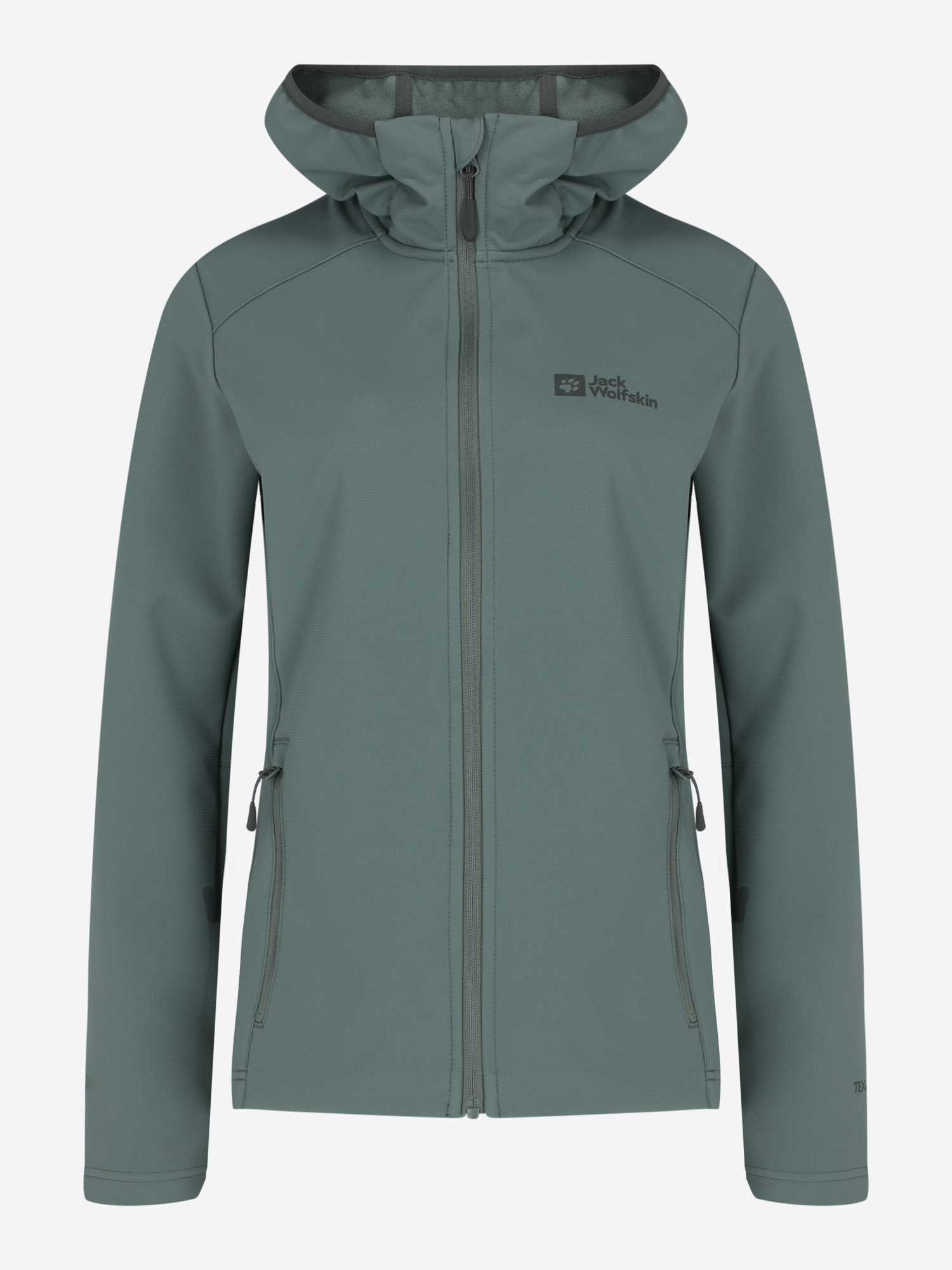фото Куртка софтшелл женская jack wolfskin bornberg, зеленый