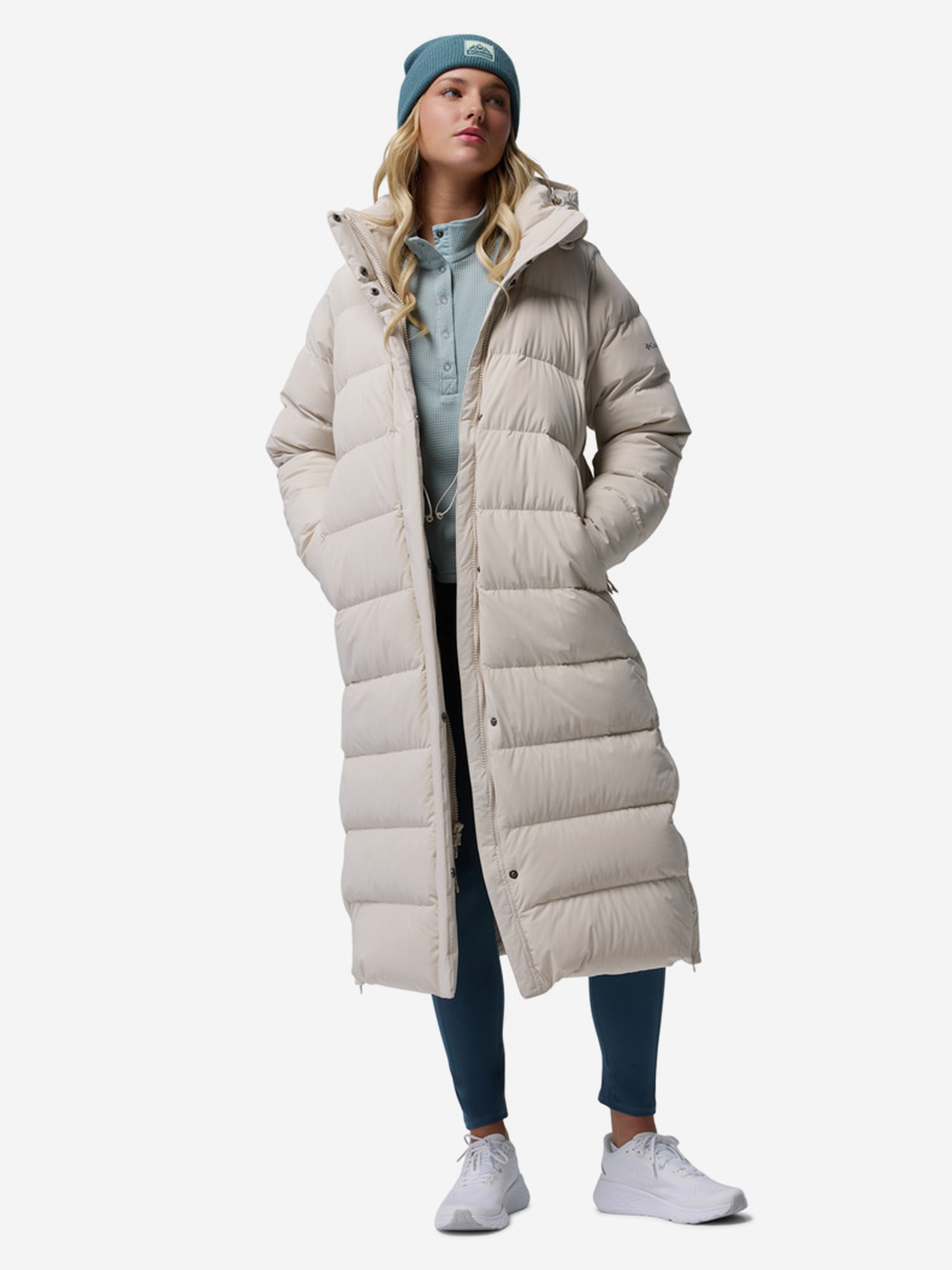 фото Пуховик женский columbia amaze puff, бежевый