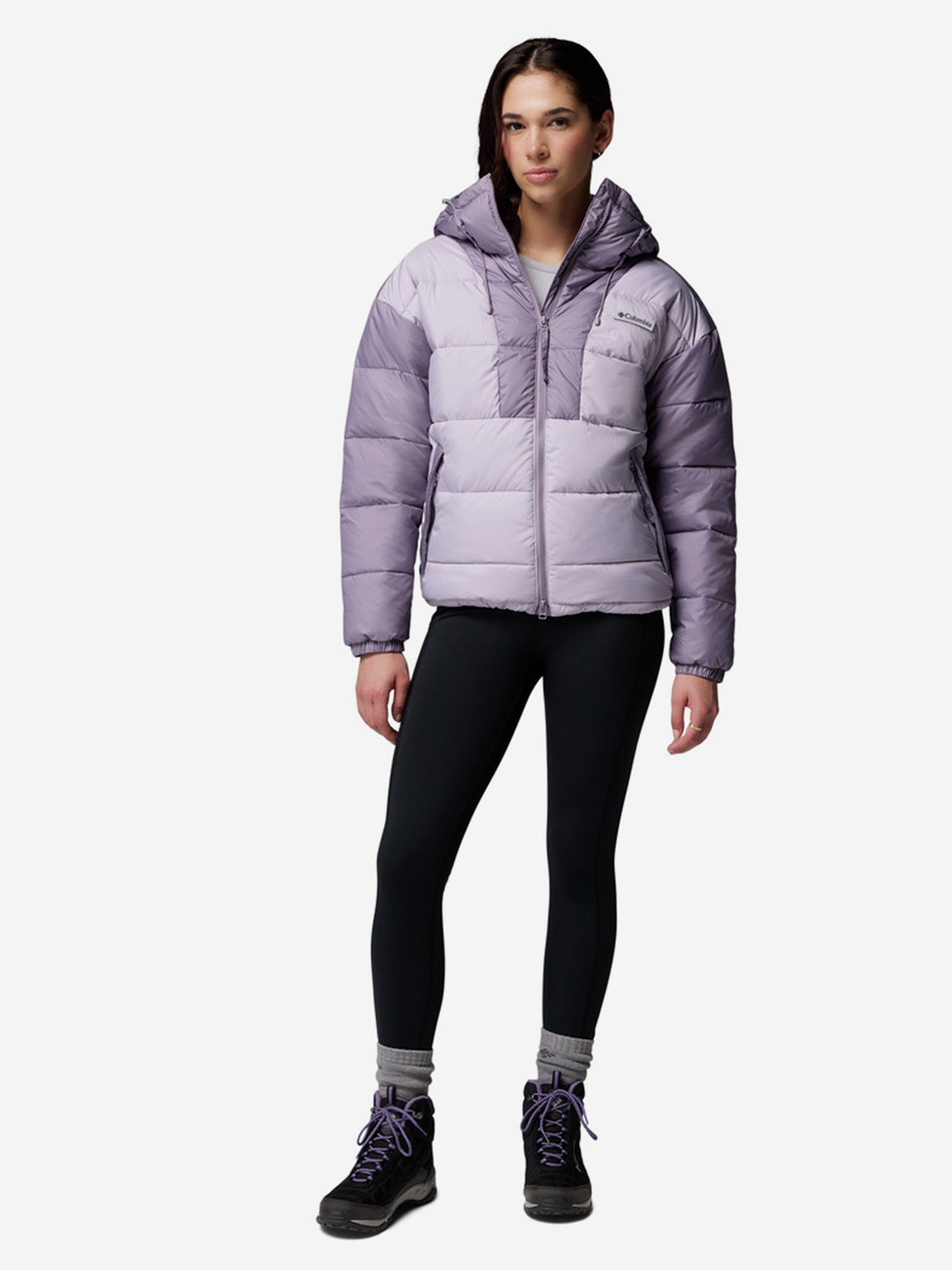 фото Куртка утепленная женская columbia pike lake iii hooded jacket, розовый