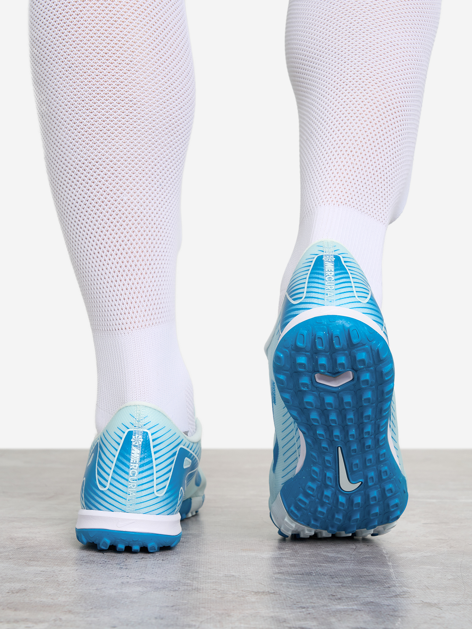 фото Бутсы мужские nike zoom vapor 16 academy tf, голубой