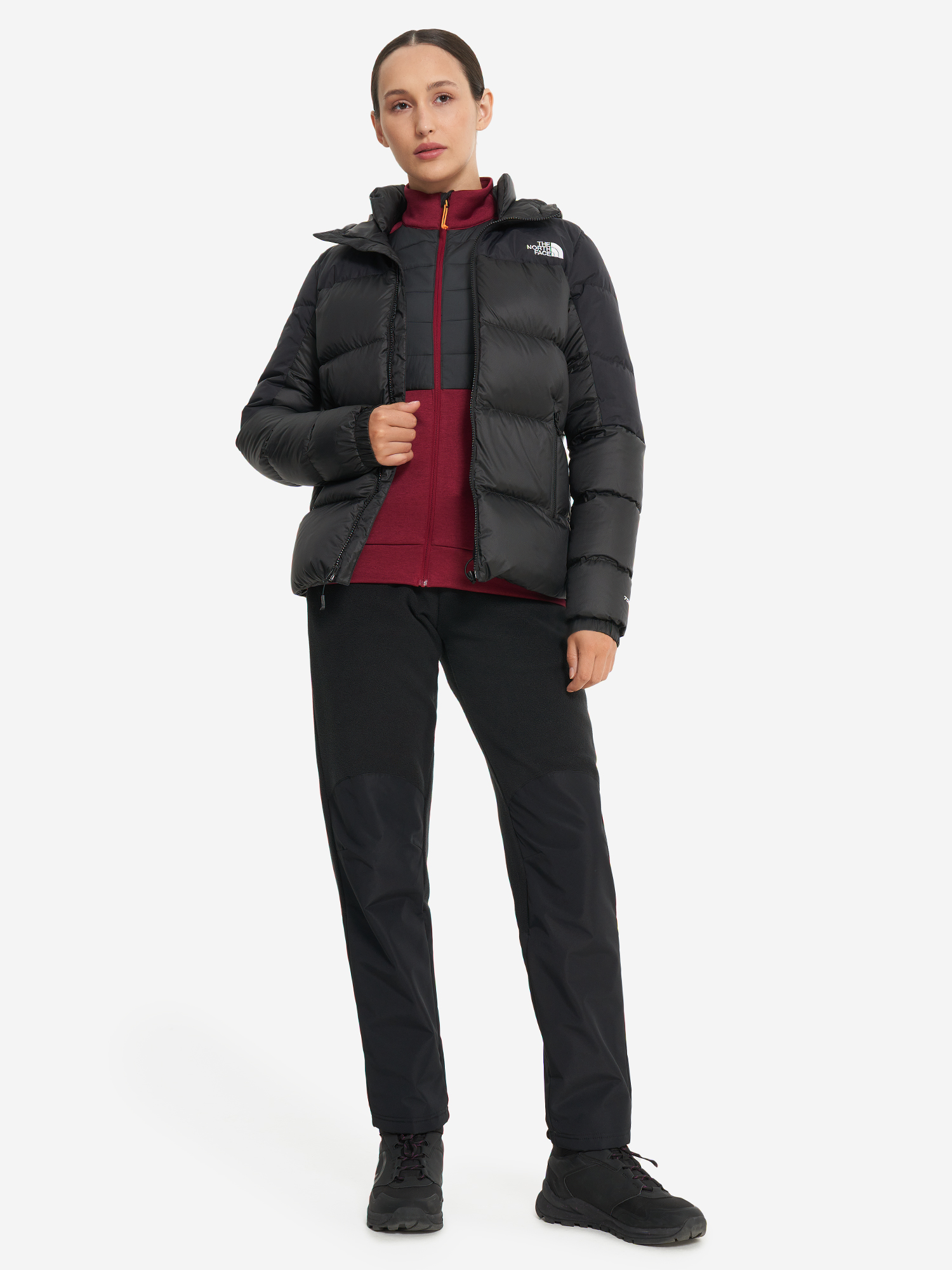 фото Пуховик женский the north face diablo, черный