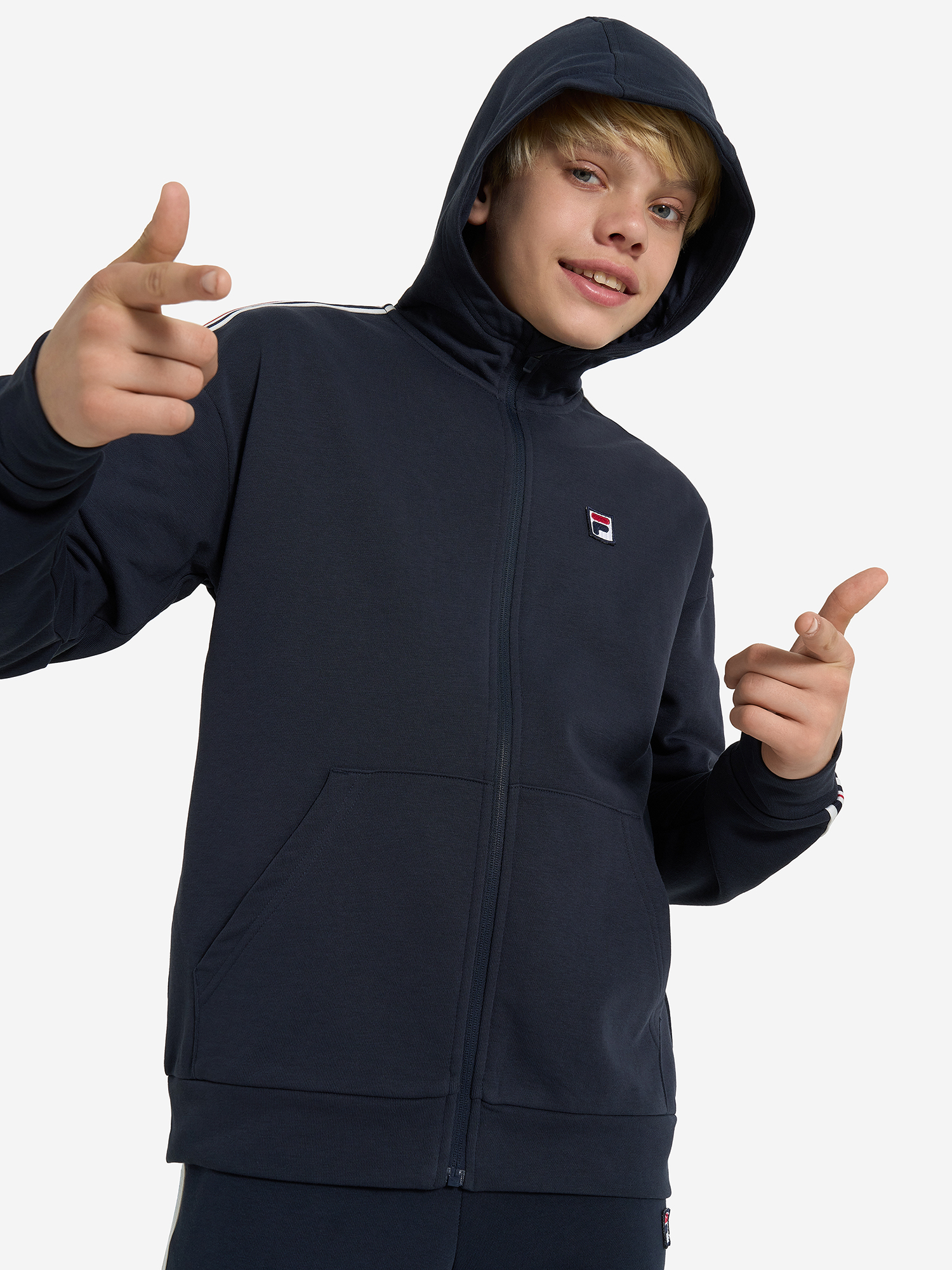фото Толстовка для мальчиков fila, синий
