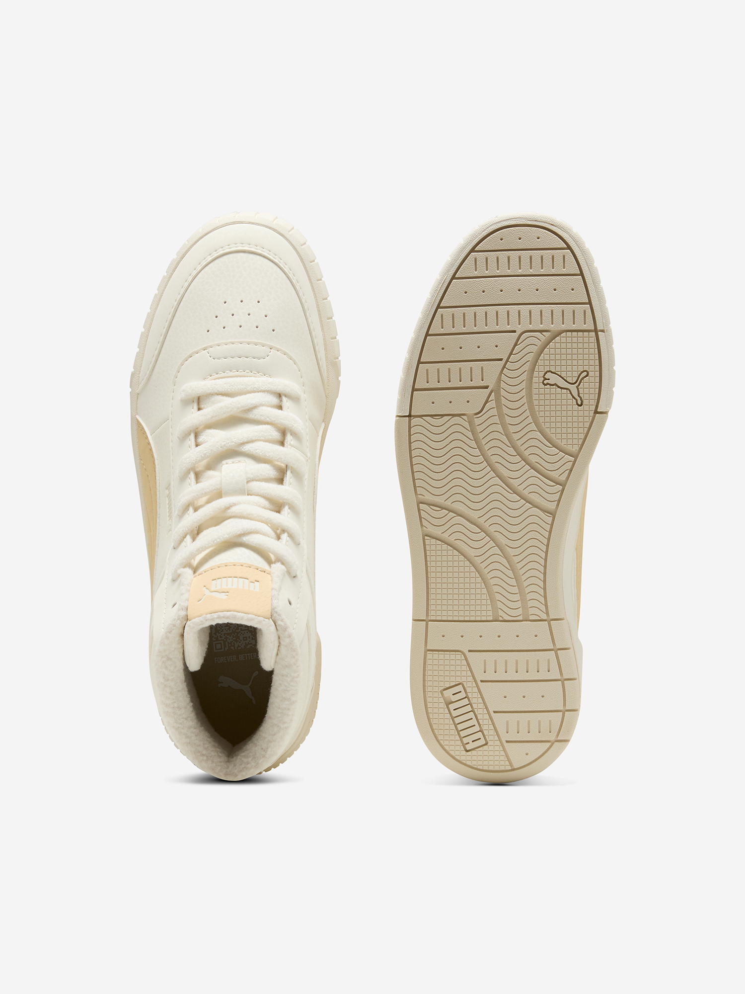 фото Кеды женские puma carina mia wtr, бежевый