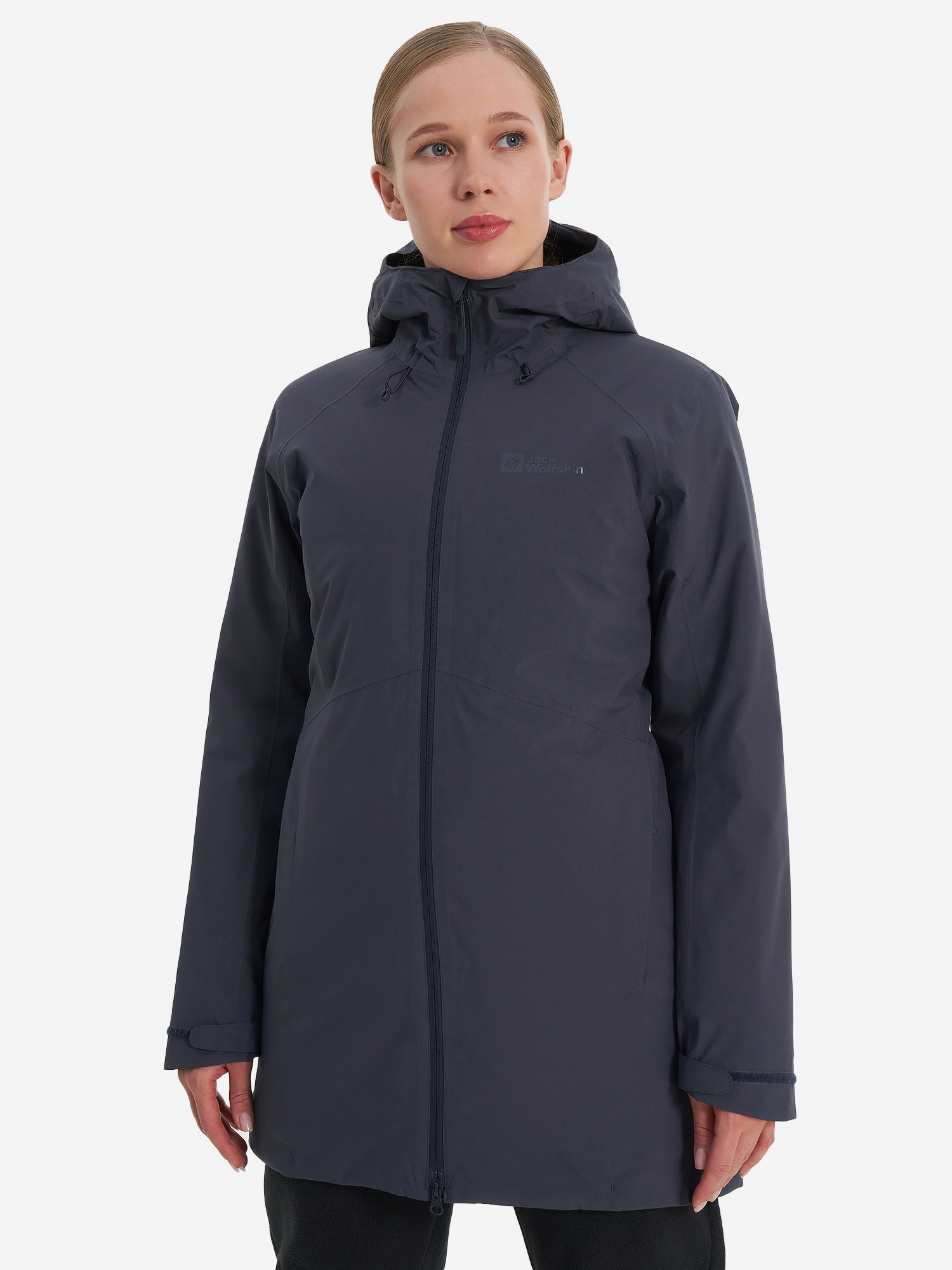фото Куртка утепленная женская jack wolfskin heidelstein, серый