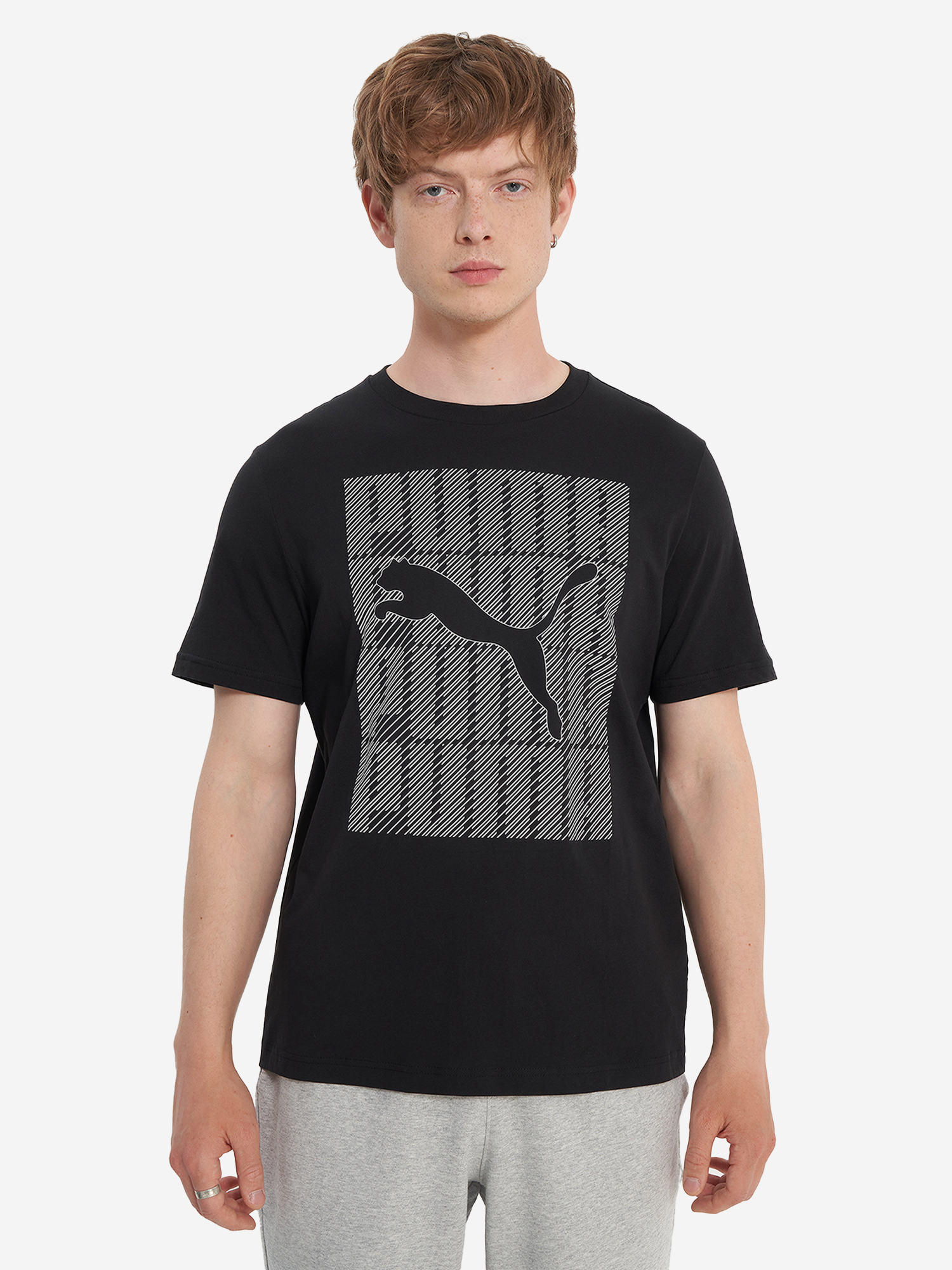 фото Футболка мужская puma graphics, черный