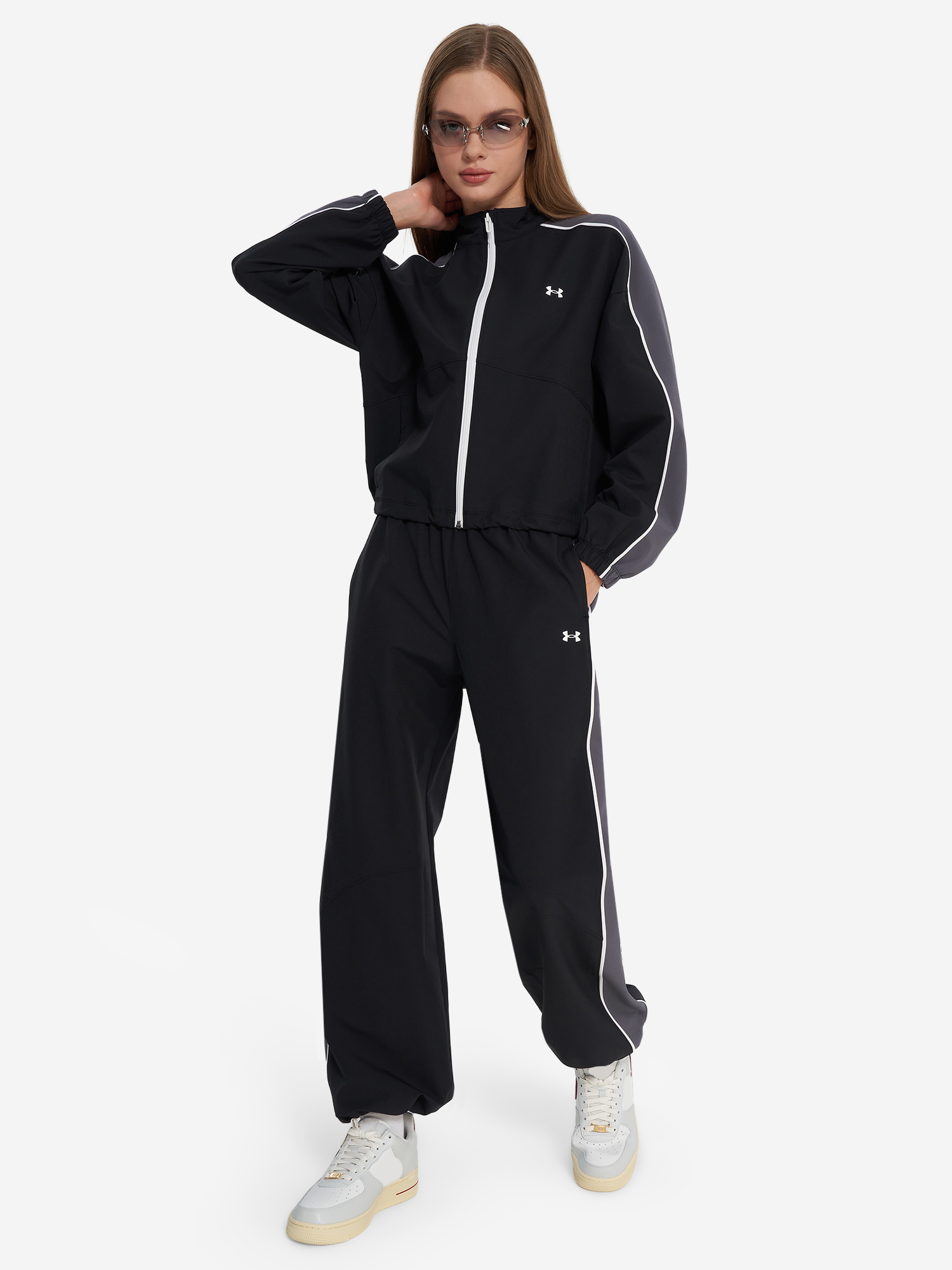 фото Ветровка женская under armour rival, черный
