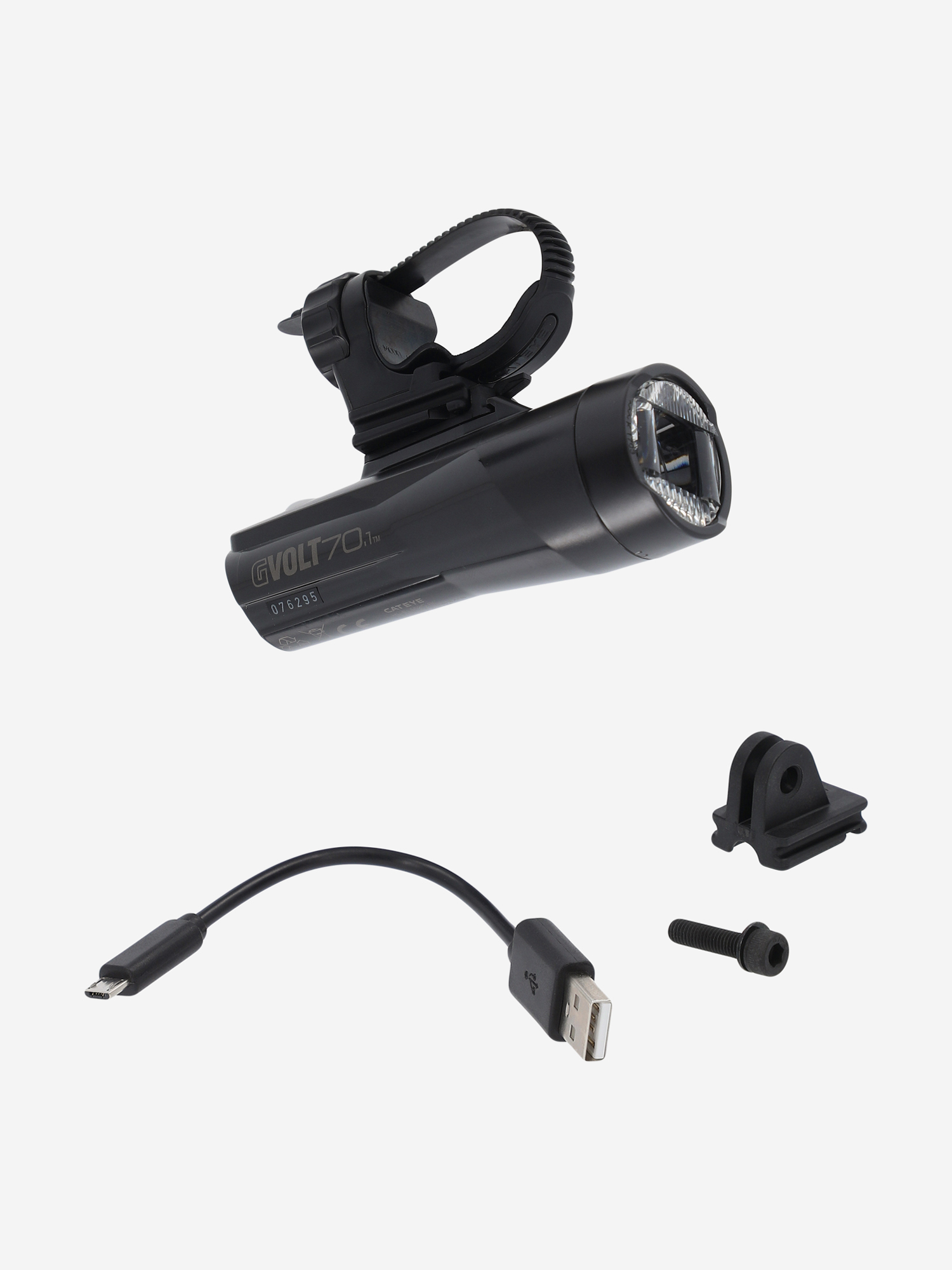 фото Фонарь велосипедный передний cat eye gvolt70.1, черный