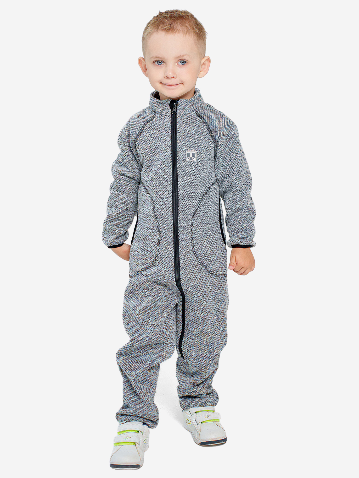 Комбинезон флисовый Юла, Серый 
Комбинезон флисовый Юла, Серый
