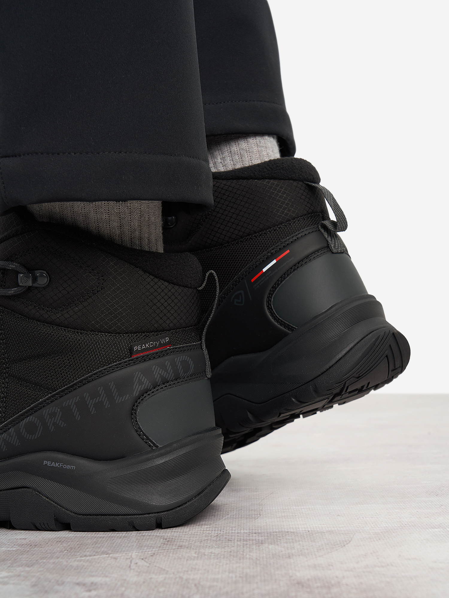 фото Ботинки утепленные мужские northland ramsau nylon, черный