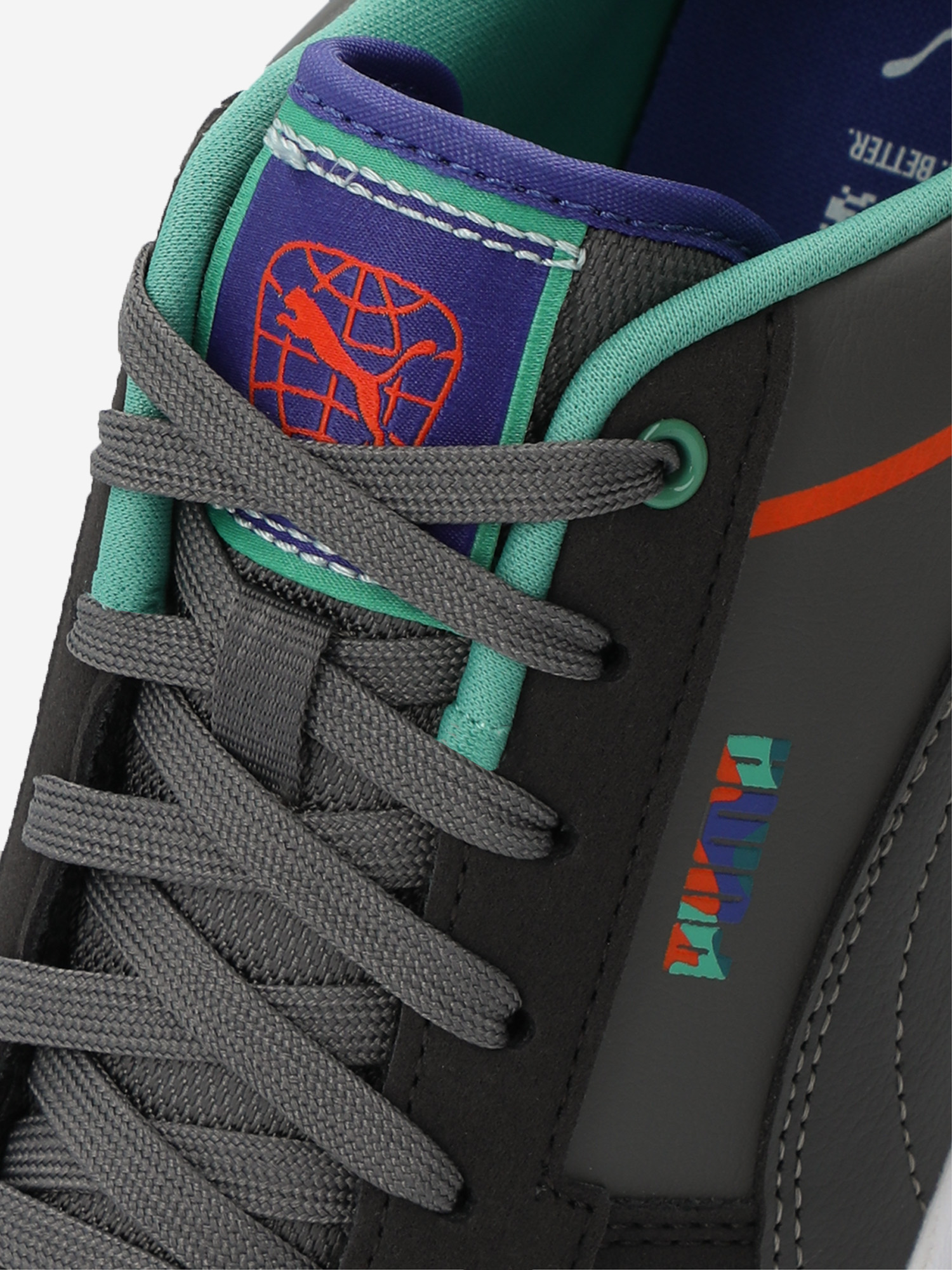 фото Кеды для мальчиков puma caven 2.0 ready, set, better ii jr, серый