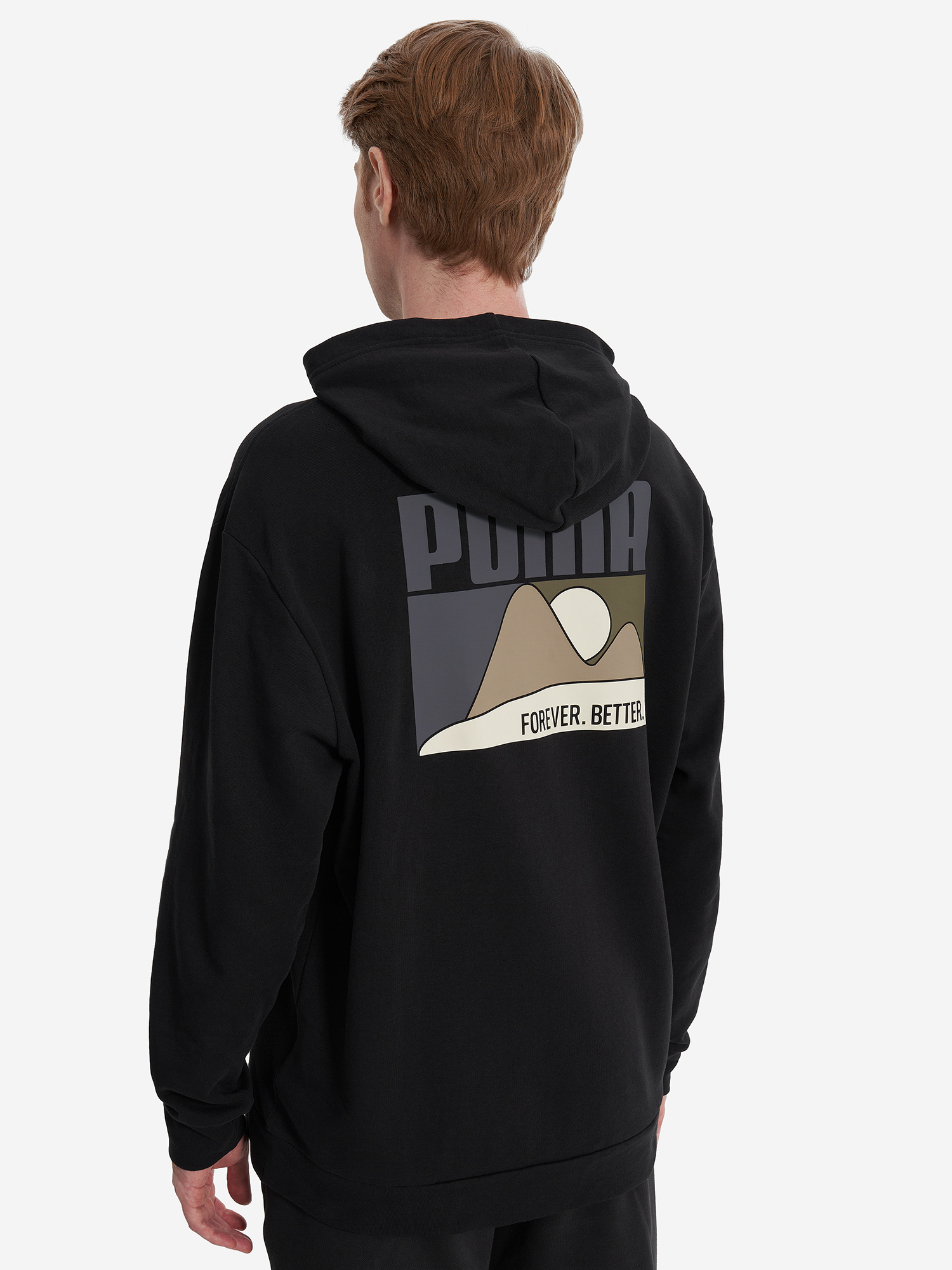 фото Худи мужское puma, черный