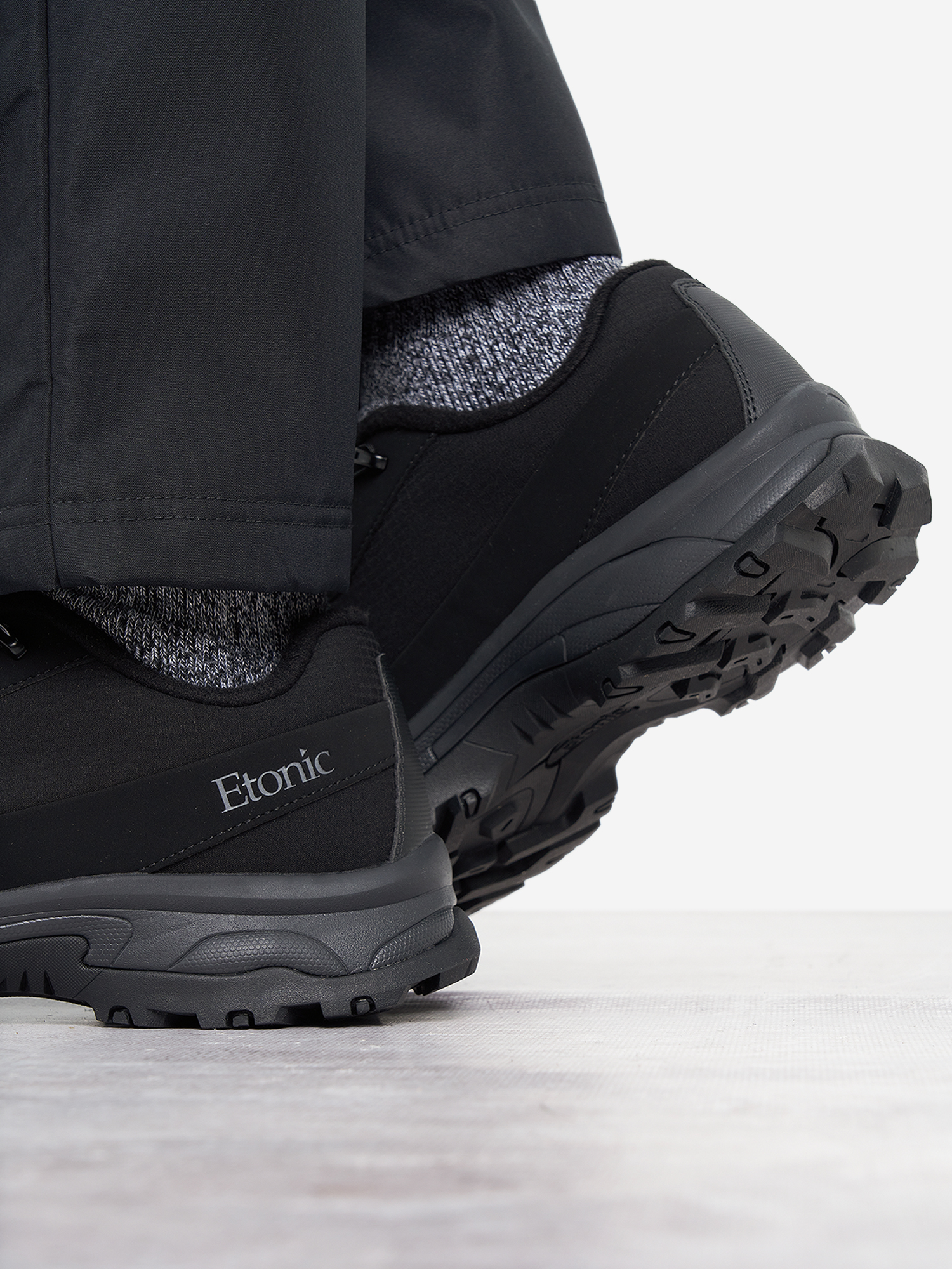 фото Полуботинки утепленные мужские etonic lofter, черный