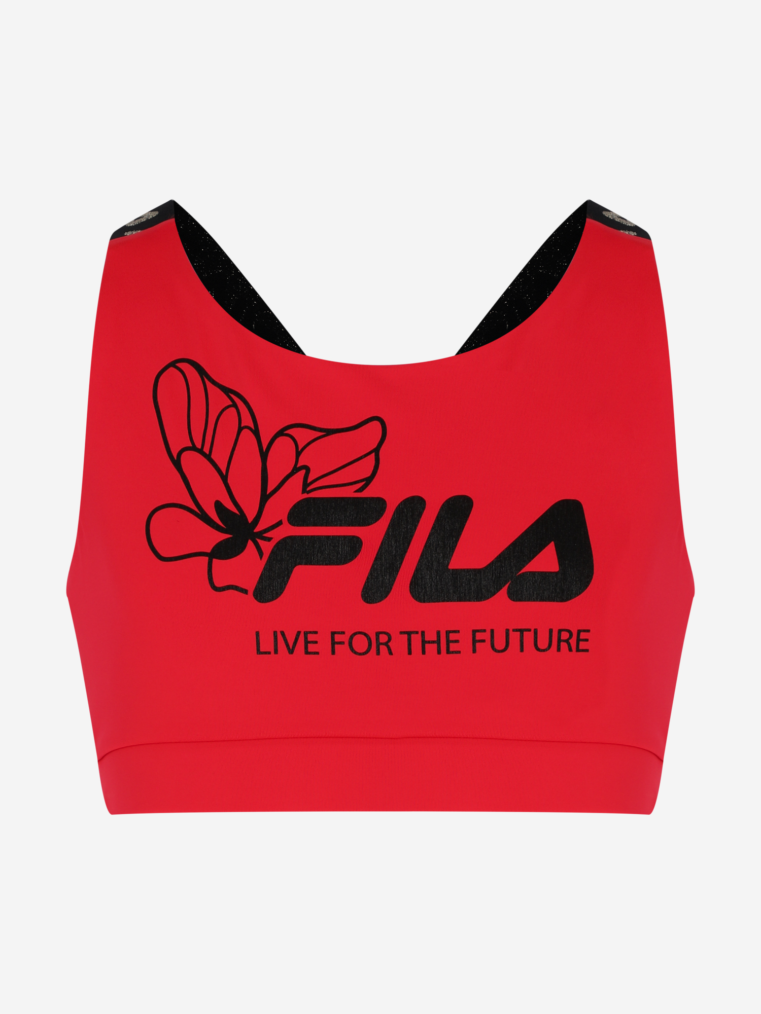 фото Топ бра спортивный для девочек fila, розовый