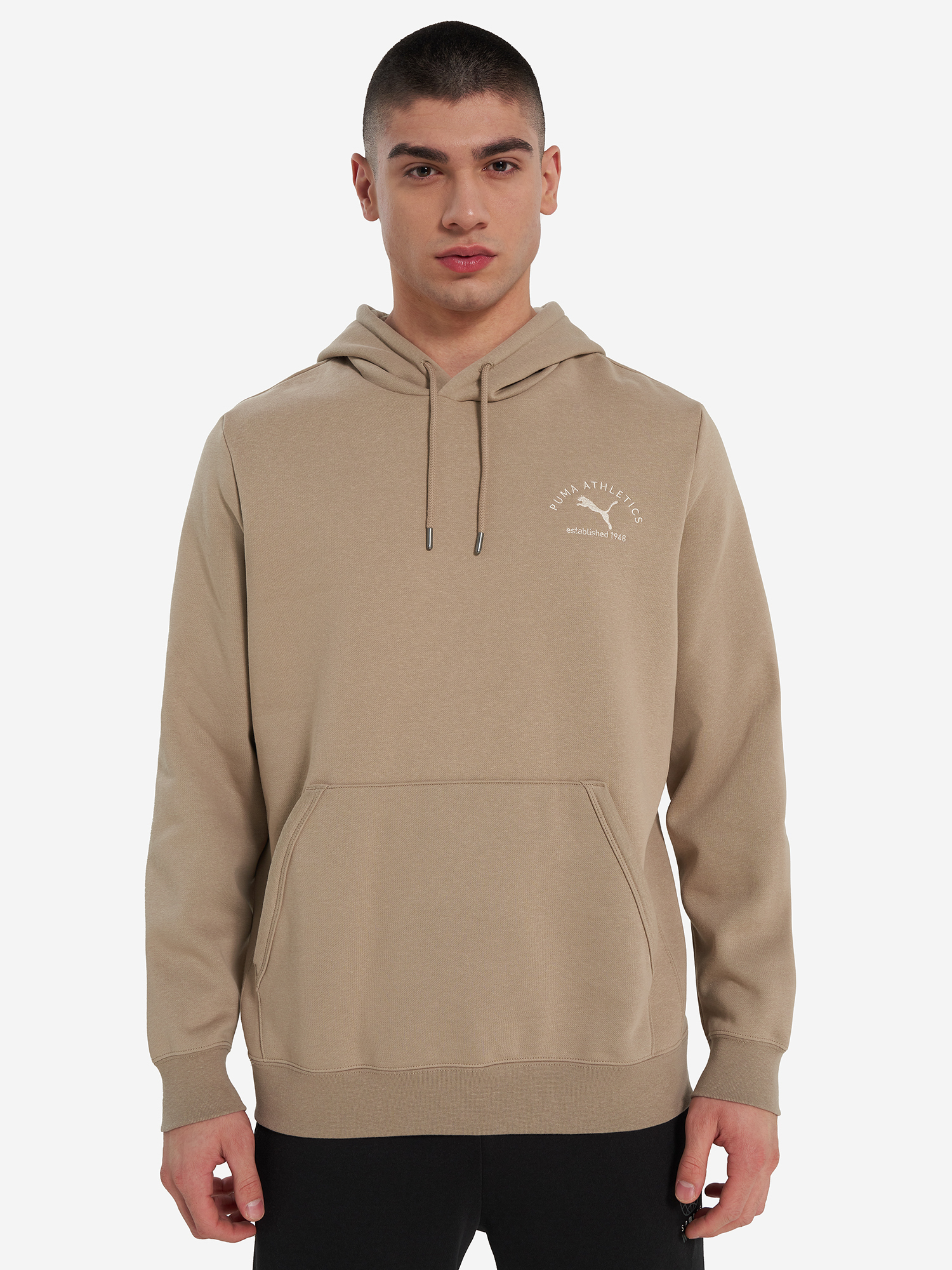 фото Худи мужское puma class, коричневый