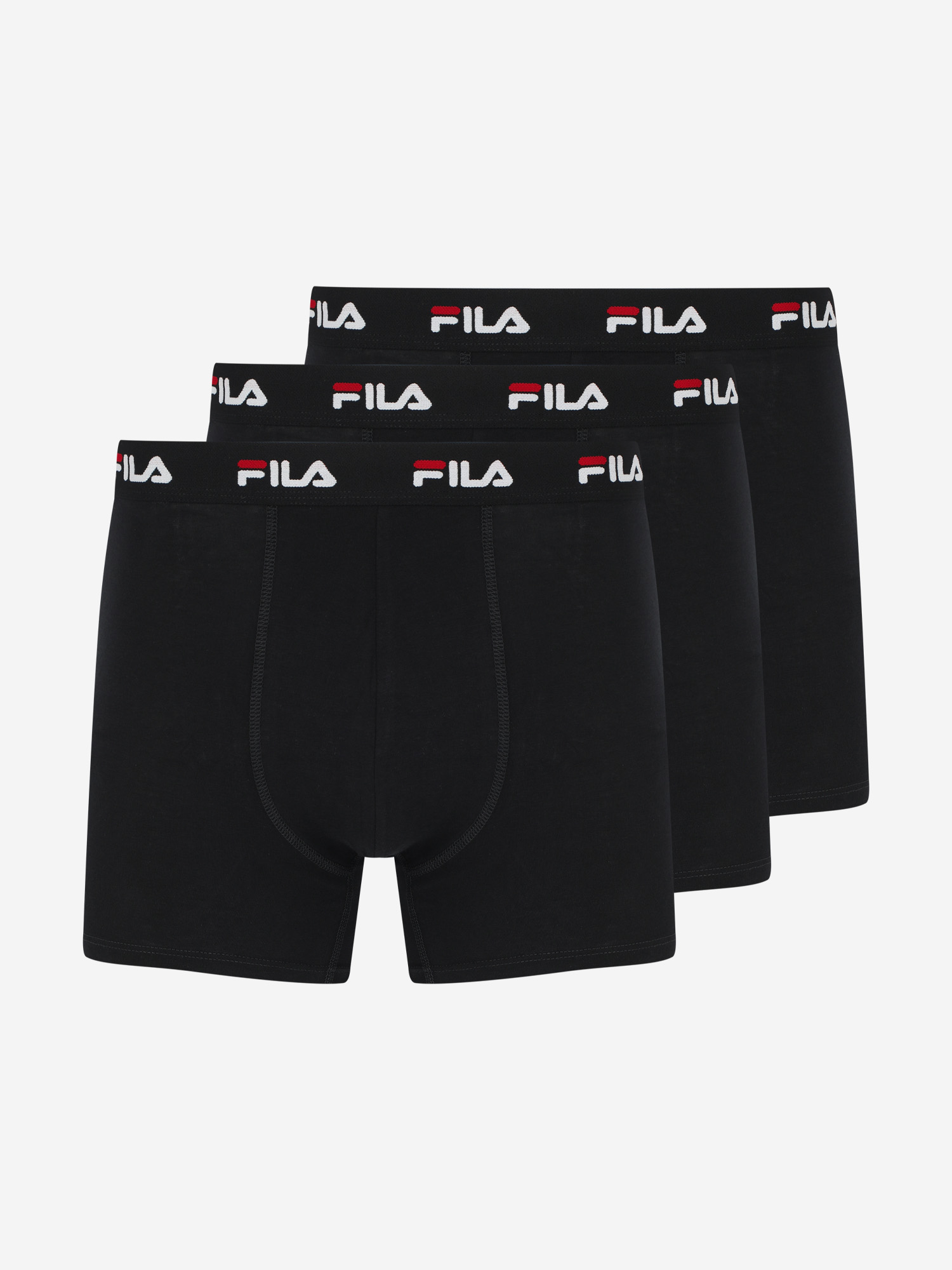 фото Трусы мужские fila, 3 штуки, черный