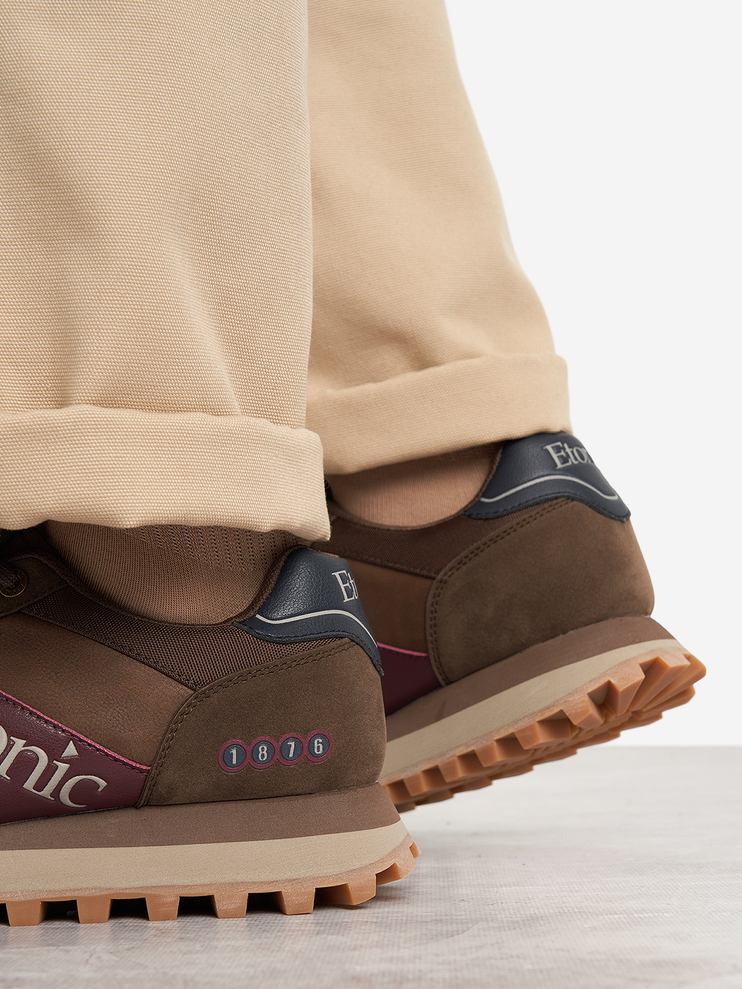 фото Кроссовки мужские etonic ashen nbk, коричневый