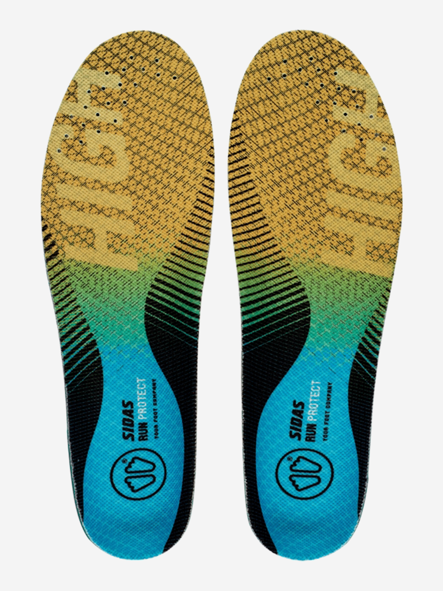фото Стельки sidas 3 feet run protect high, желтый