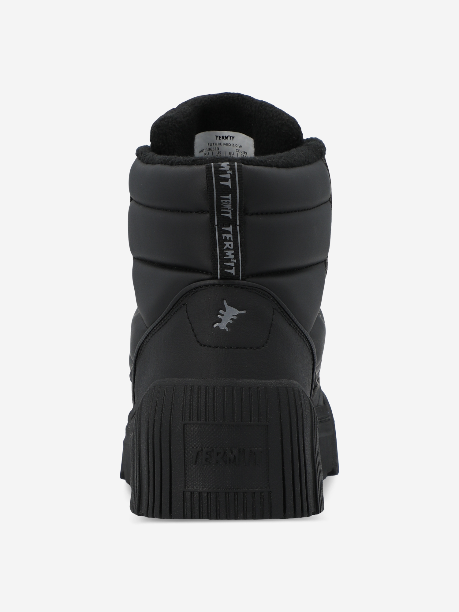 фото Кеды утепленные женские termit future mid 2.0, черный