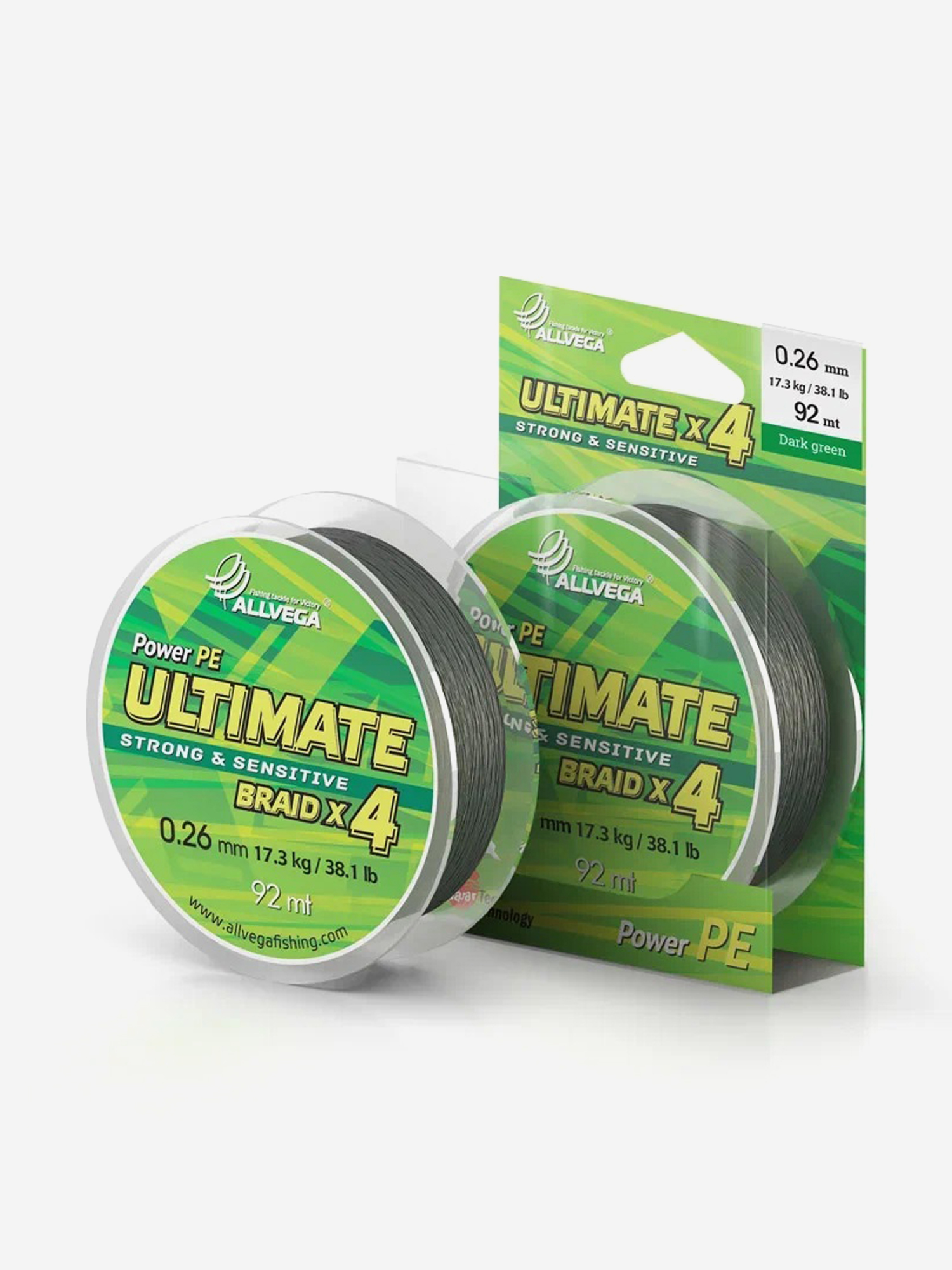 Шнур плетёный ALLVEGA "Ultimate" 92м тёмно-зелёный 0,26мм (17,3кг), Зеленый
Шнур плетёный ALLVEGA "Ultimate" 92м тёмно-зелёный 0,26мм (17,3кг), Зеленый