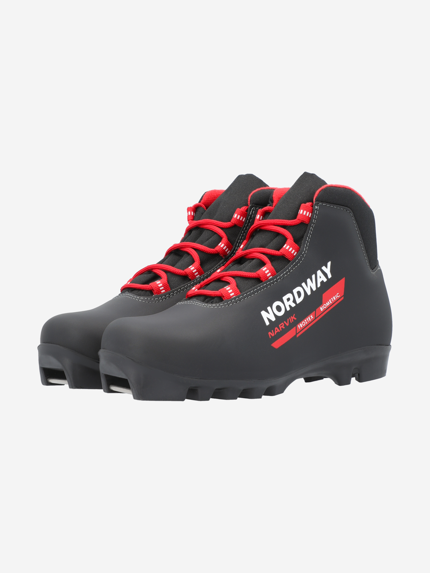 фото Ботинки для беговых лыж детские nordway narvik nnn, черный