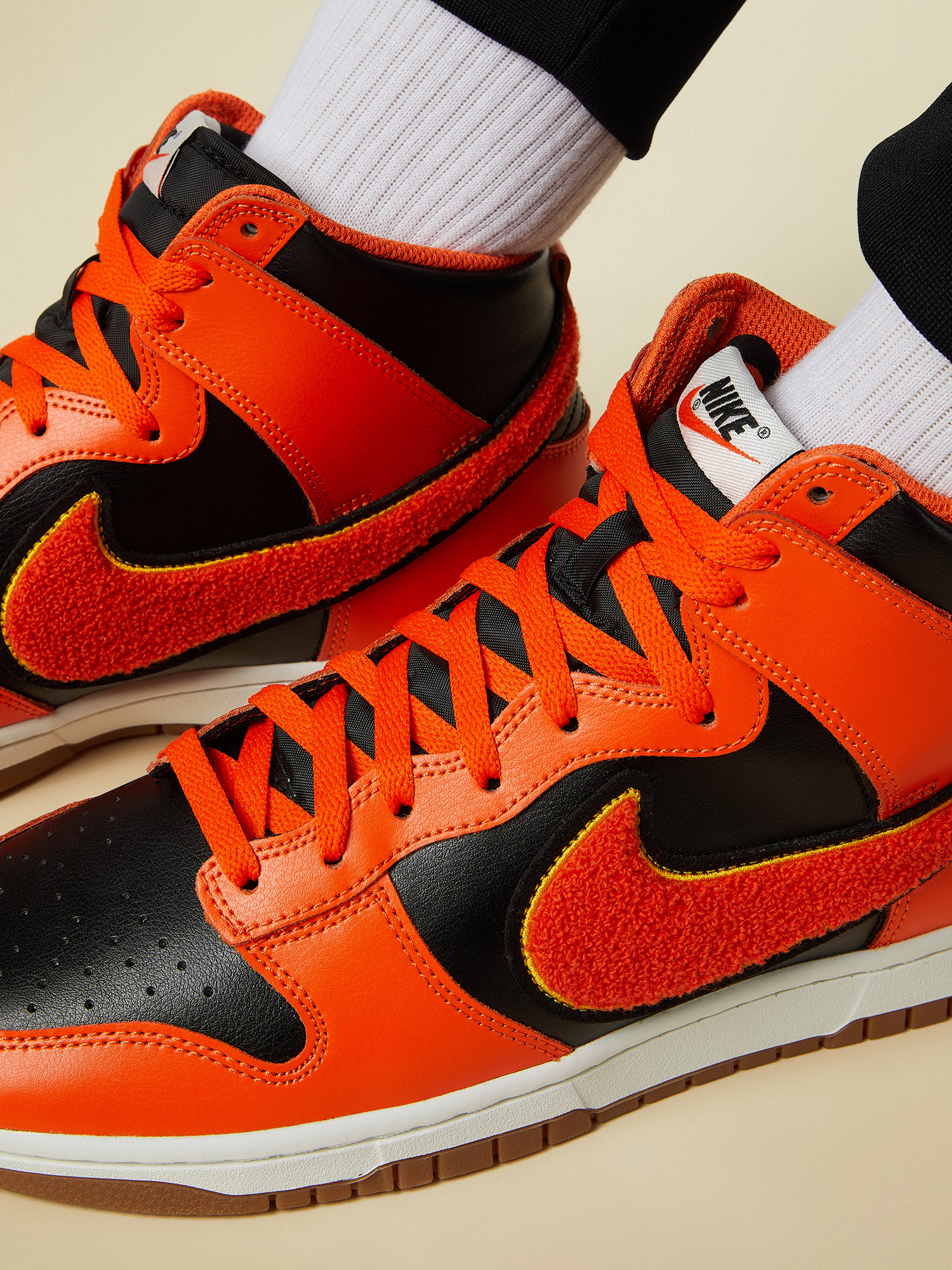 фото Кеды мужские nike dunk high university, оранжевый
