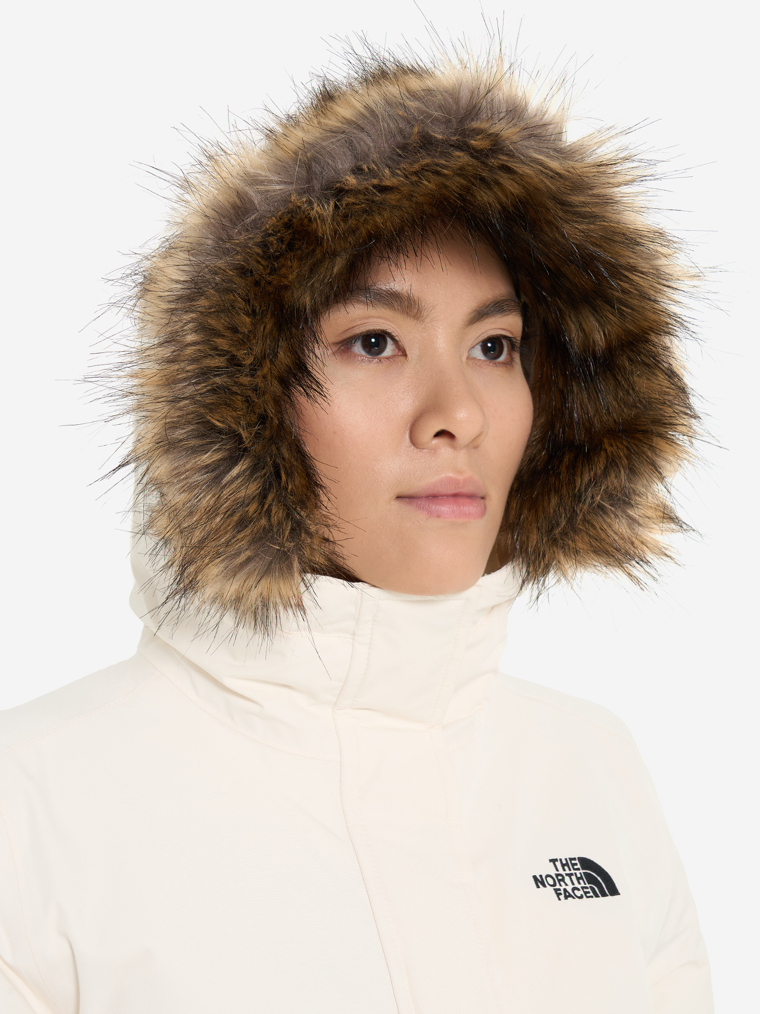 фото Куртка утепленная женская the north face zaneck, бежевый
