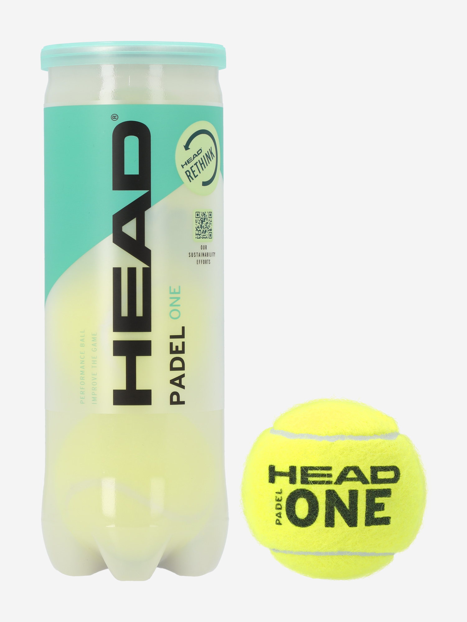 фото Мяч для падел-тенниса head padel one, желтый