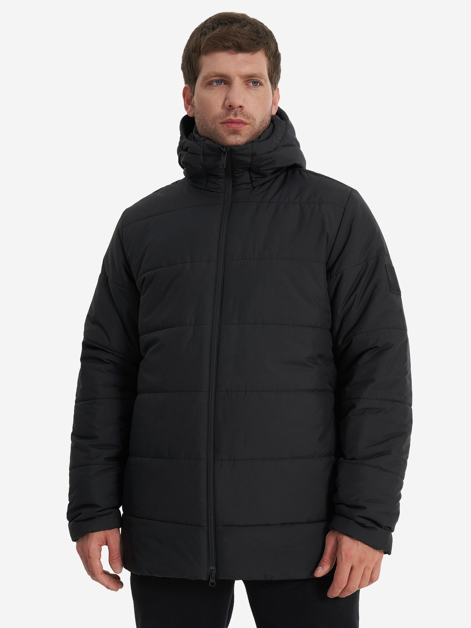 фото Куртка утепленная мужская jack wolfskin deutzer, черный