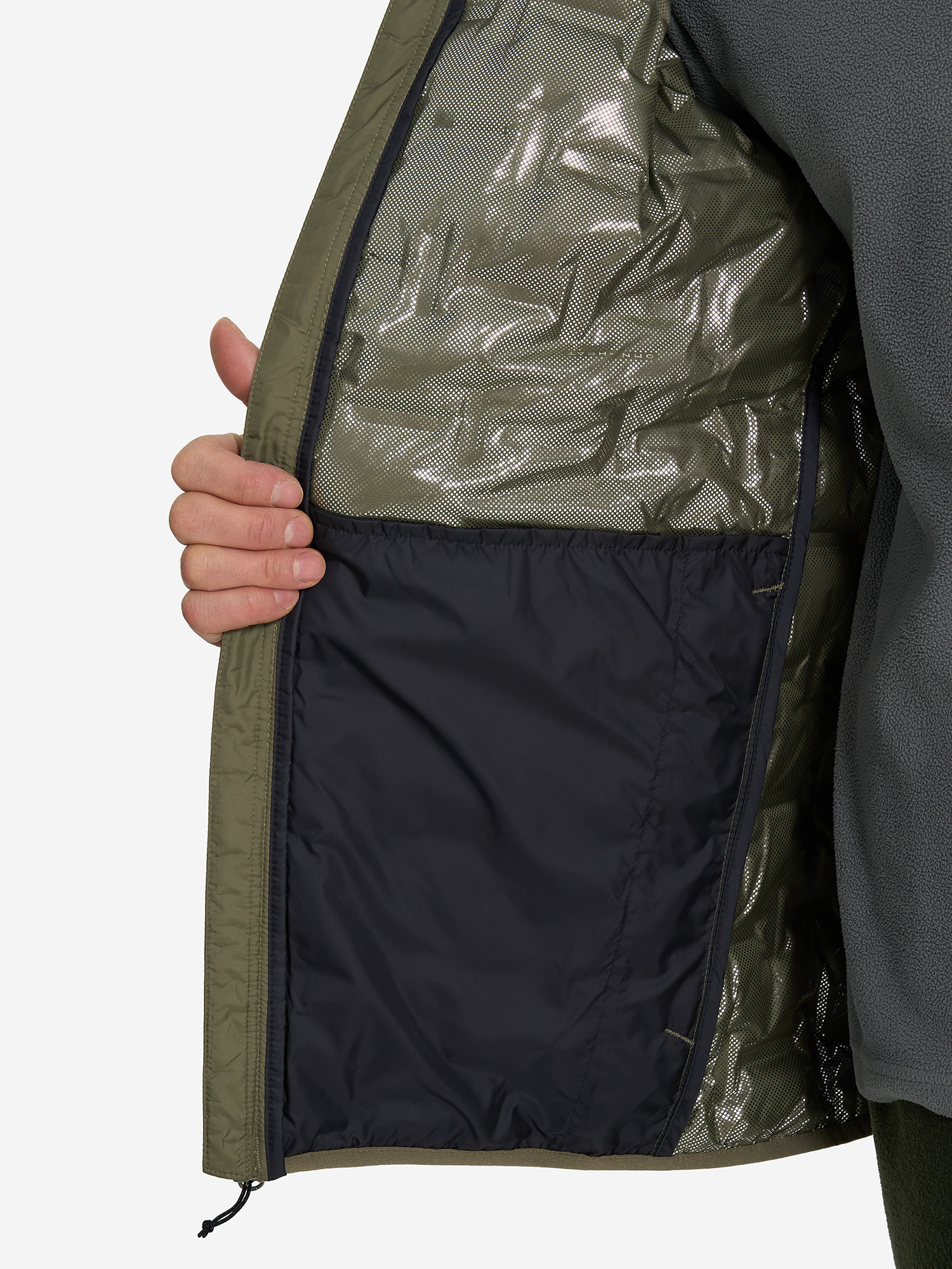 фото Пуховик мужской columbia delta ridge ii down hooded jacket, зеленый