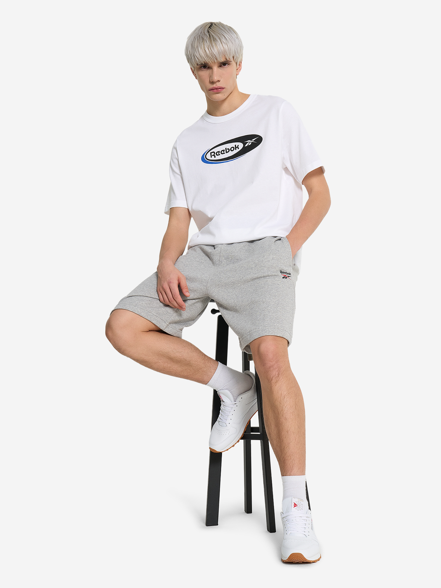 фото Футболка мужская reebok ri brand proud, белый