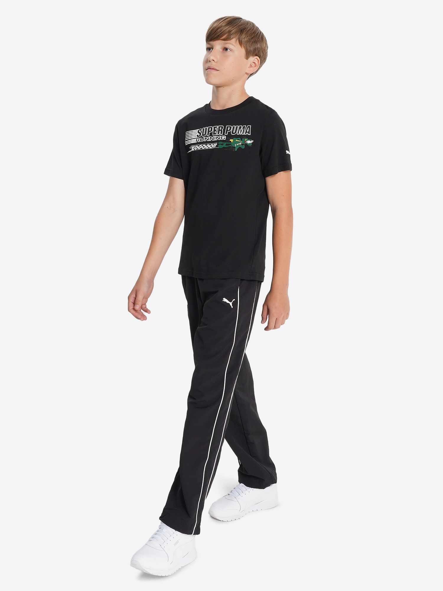 фото Футболка для мальчиков puma super graphic, черный