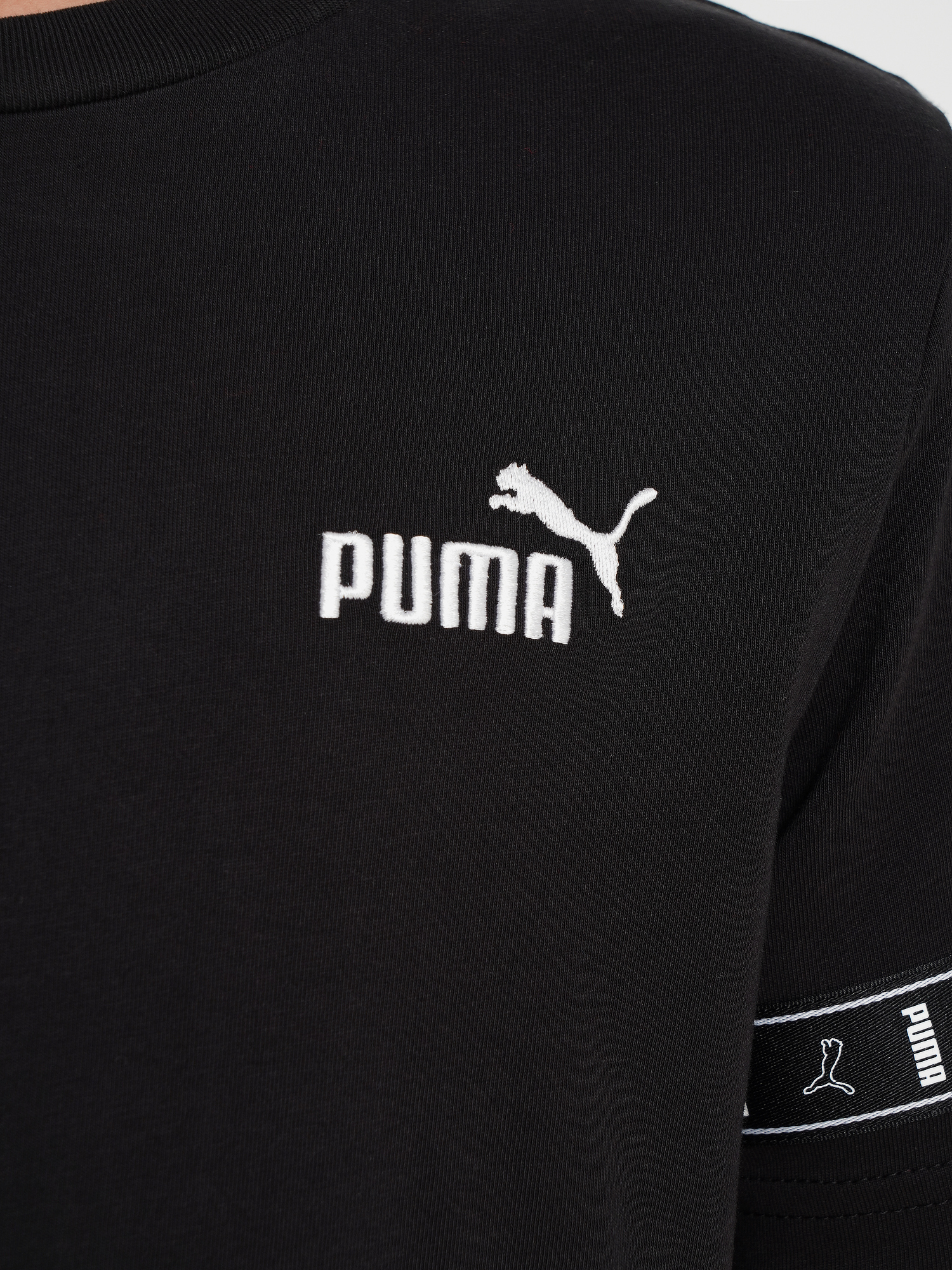 фото Футболка для мальчиков puma tape layout, черный