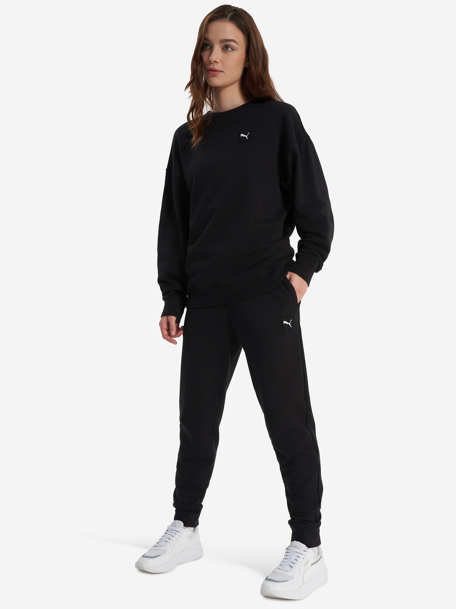 фото Брюки женские puma ess elevated, черный